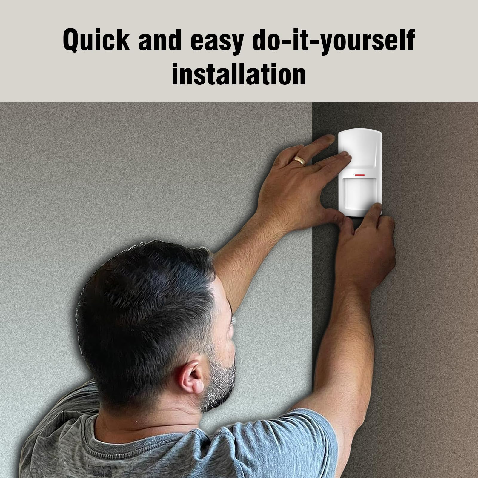 Wolf Guard antifurto allarme casa domestico con touch screen da 7 pollici, sistema di sicurezza intelligente 4G + WiFi con controllo tramite app Tuya, rilevatore di movimento (WT4F-B)