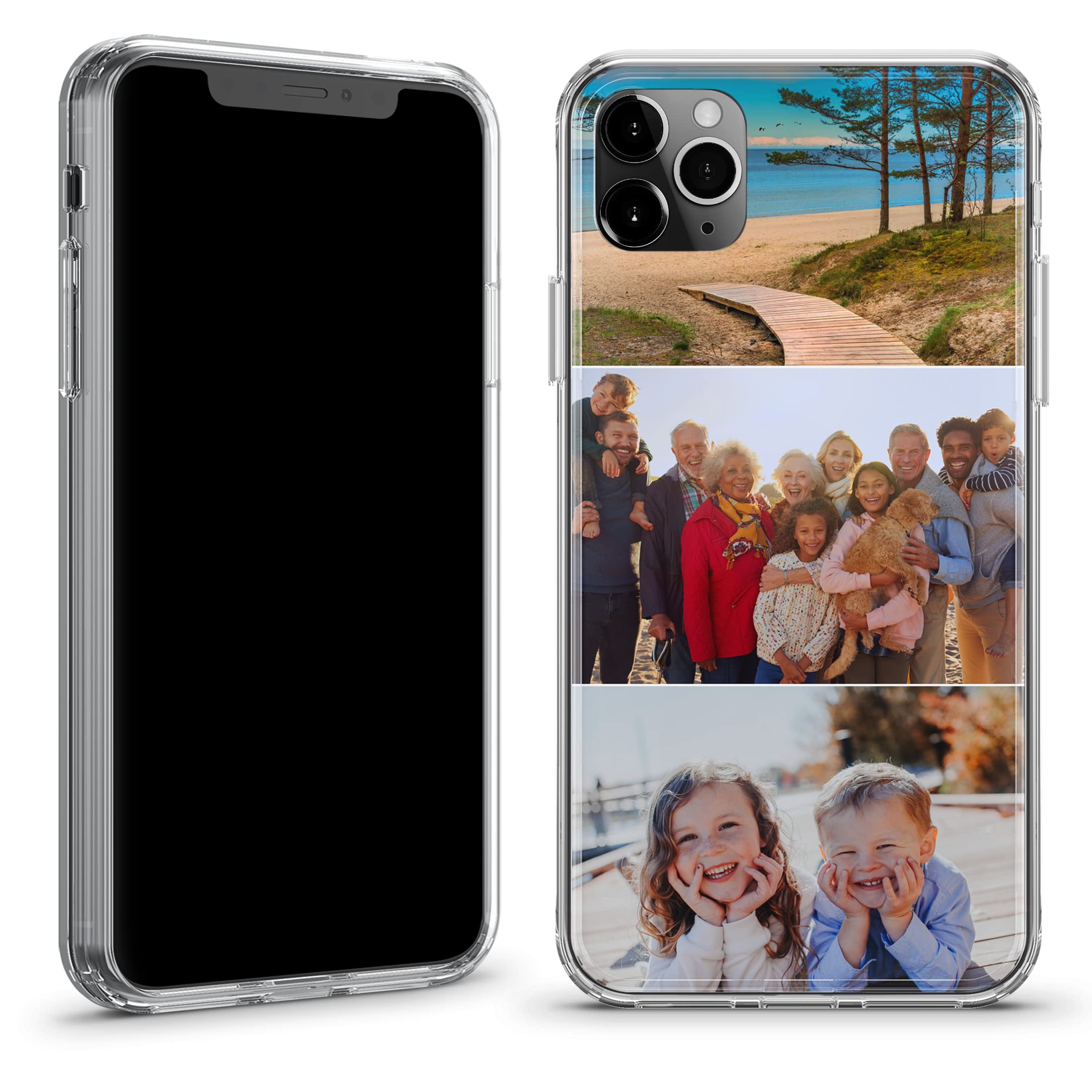 Cover Iphone Personalizzate Custodia Silicone Personalizzata Con Foto Collage Per IPhone - Regalo Ideale Per Papà, Compleanni, Ricordi Cover Iphone 16 Personalizzata - Foto 4
