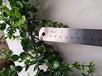 Vista 3 de Boxwood Garland Greenery for Wedding Reception Table, Fireplace Mantel, Parties, 5.5 Feet Long