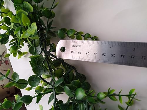 Miniatura 3 de Boxwood Garland Greenery for Wedding Reception Table, Fireplace Mantel, Parties, 5.5 Feet Long