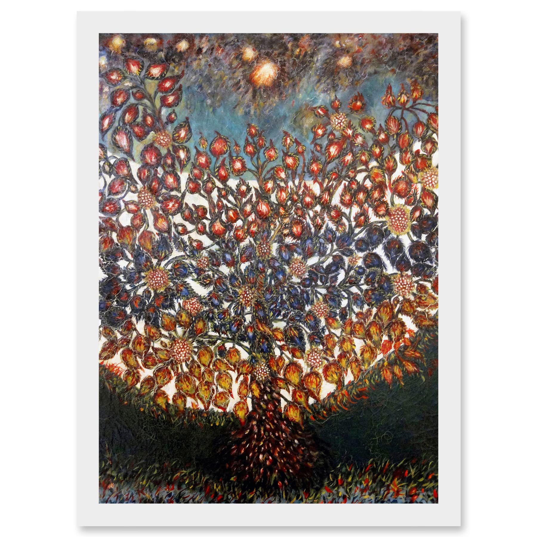 Artery8 Louis Seraphine Senlis Tree Of Life Painting Artwork Framed Wall Art Print A4