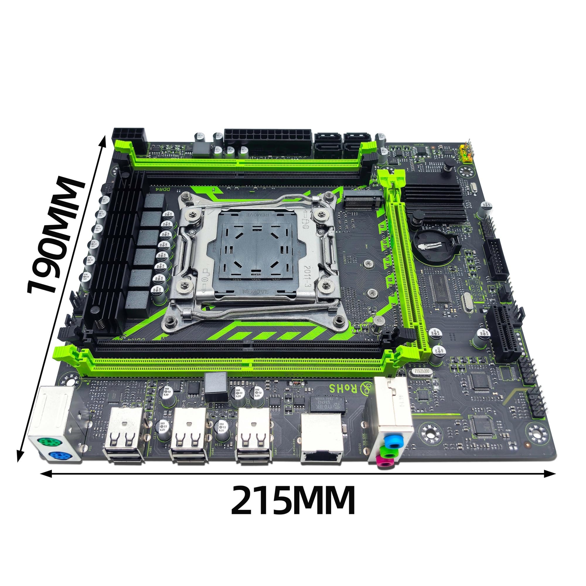 Kit de Placa Base X99-8D4 con procesador LGA2011-3 Xeon E5 2650 V4, DDR4, 16 GB (1 x 16 GB), 2133 MHz, Memoria NVME M.2 SATA(Motherboards)