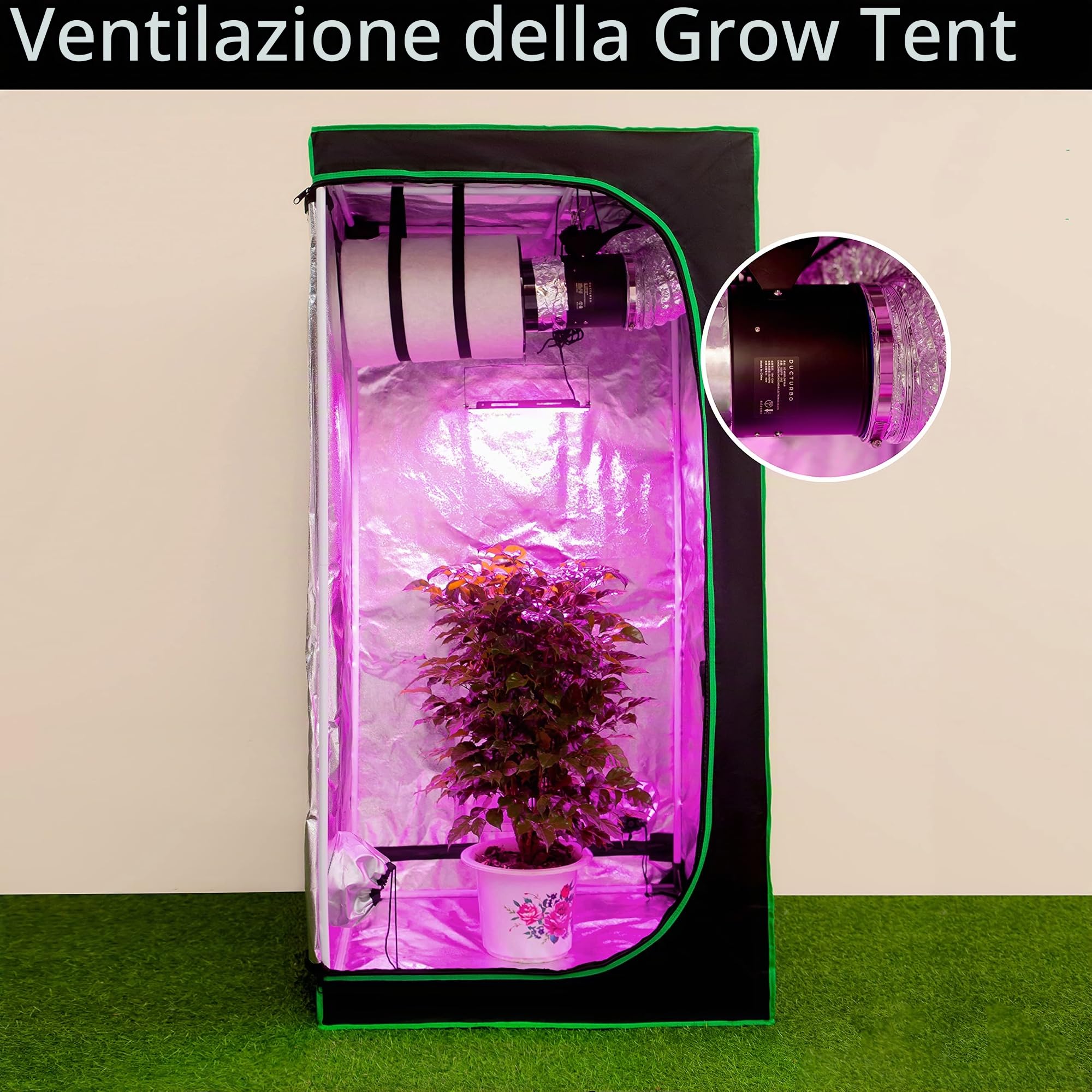 Ventola Aspirazione 150mm regolabile, Ventilatore del Condotto, Massimo Estrazione 594m³/h Ventola di Aspirazione, Estrattore aria in linea con controllore di velocità variabile