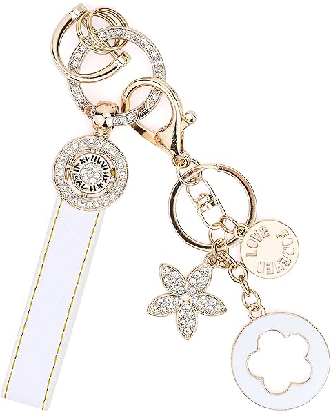 Keychain With Shell Pretty Key Chains for Women Cute Girls Gifts Car Key Rings Fema...