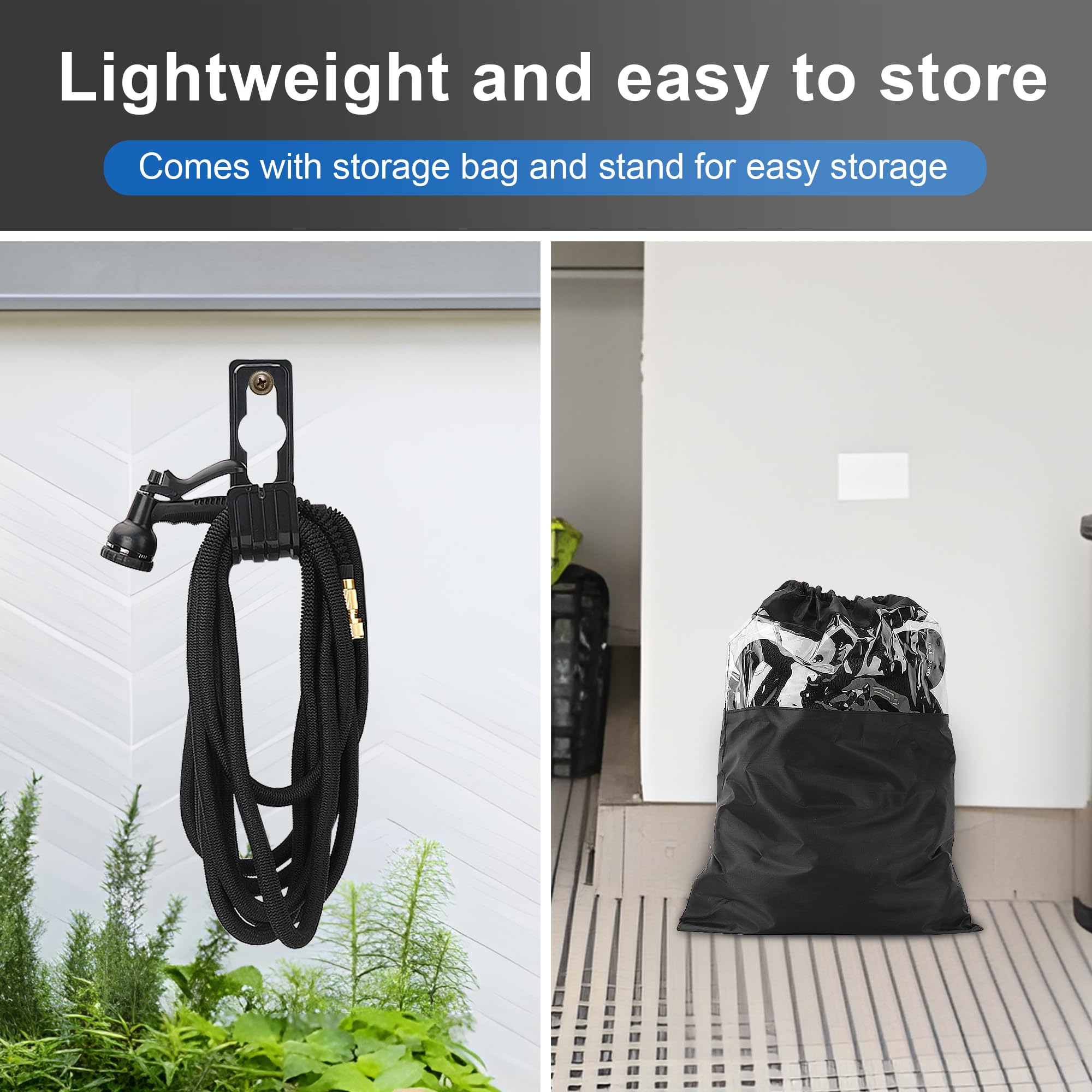 Flexibele tuinslang, 15 m, lichte waterslang, flexibel, met 3-voudige