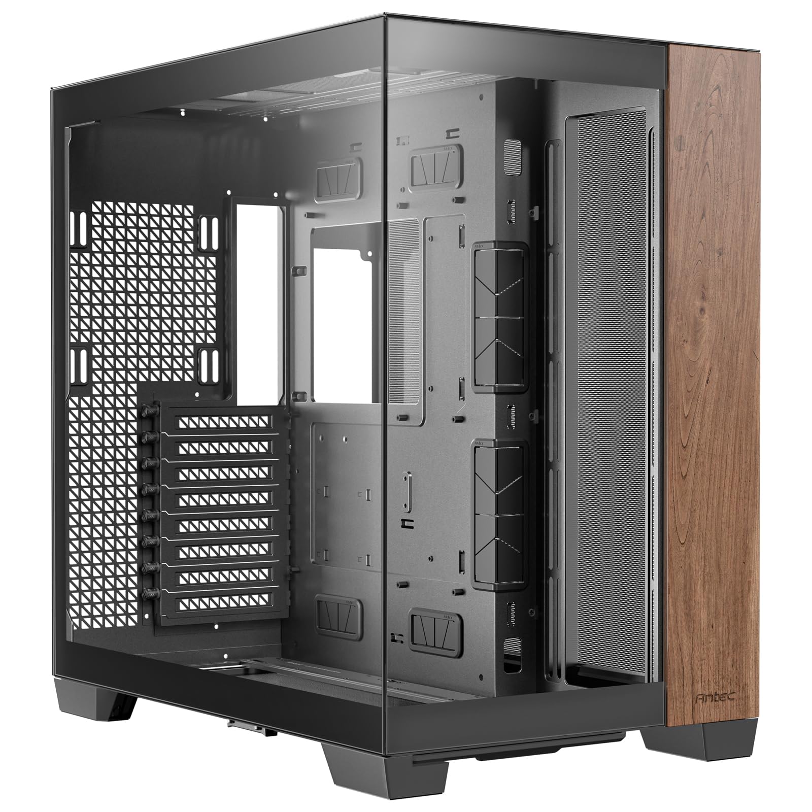 Antec C8 Midi-Tower, Tempered Glass - wood