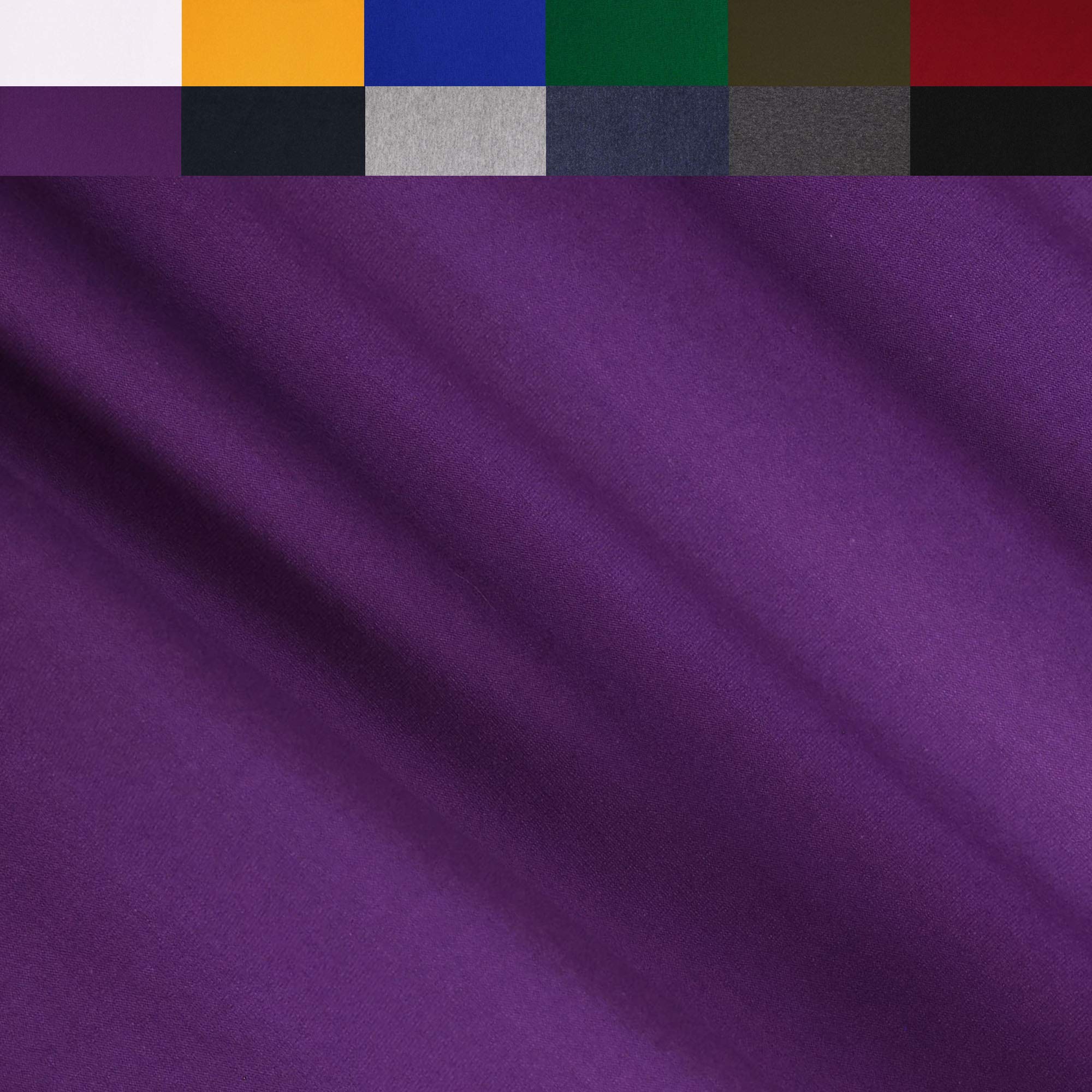 FabricLA Stretchable and Breathable Thick Turkish Fabric, 95% Cotton / 5% Spandex 58/60" - Purple