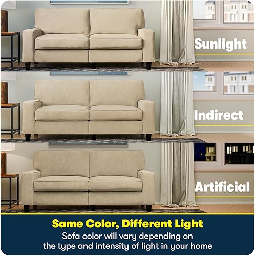 Miniatura 325 de Serta Palisades Sofás Tapizados para Sala, Sofá de Diseño Moderno, Tela, gris (Glacial Gray) gris (Glacial Gray),Beige,Marrón,Alforfón Beige,Marrón