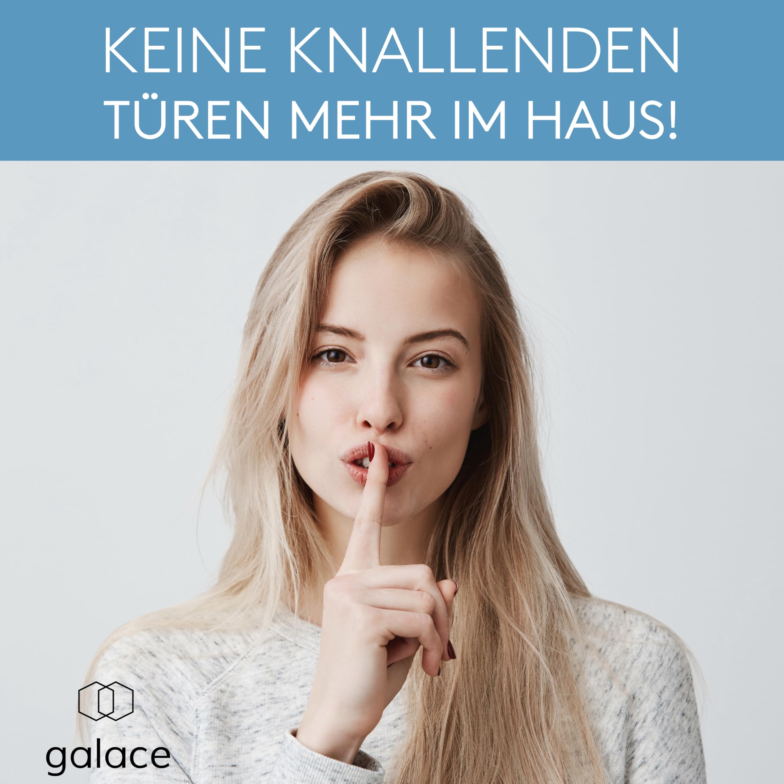 GALACE Fermaporta Adesivo da Muro Bianco [6 pezzi] – 40mm Paracolpi Porta per Proteggere Pareti – Gommini per Porte come Fermaporta da Pavimento o da Maniglia – Proteggi Maniglia Porta – Ferma Porte