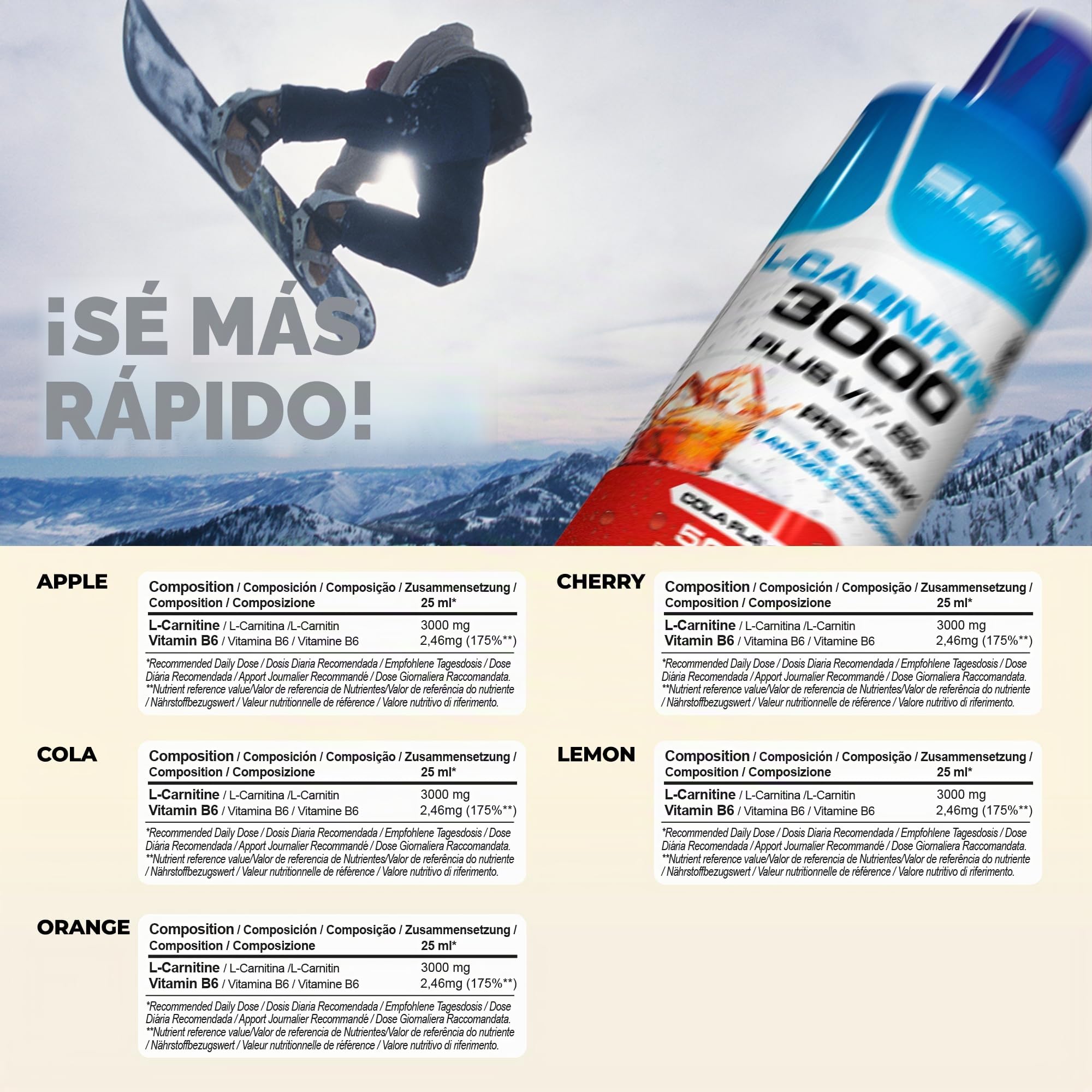 L Carnitina 3000 - L Carnitina Liquida 500 ml - Carnitina Liquida 3000 - Carnitina Liquida - L-Carnitina 3000 - L Carnitina Viales - L Carnitina - l