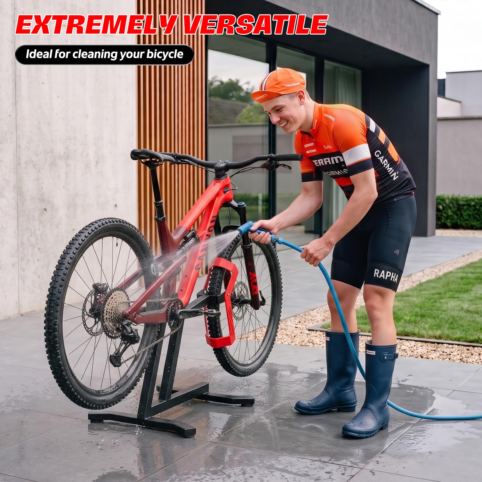 Béquille de vélo électrique - Support de réparation de vélo pour 24 à 29 | Construction en acier robuste, convient pour les vélos électriques avec moteur central, facile d'entretien