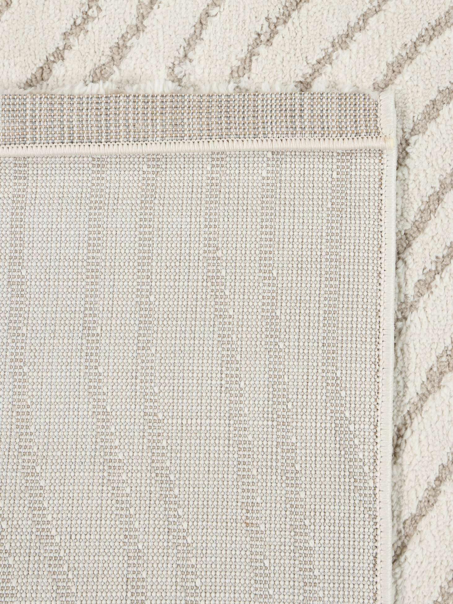 RugVista Chaima, Alfombra, Modernas, 240 x cm, Cuadrado, Pelo Medio, Limpieza en seco, Oeko_Tex_100, Blanco Crema/Beige