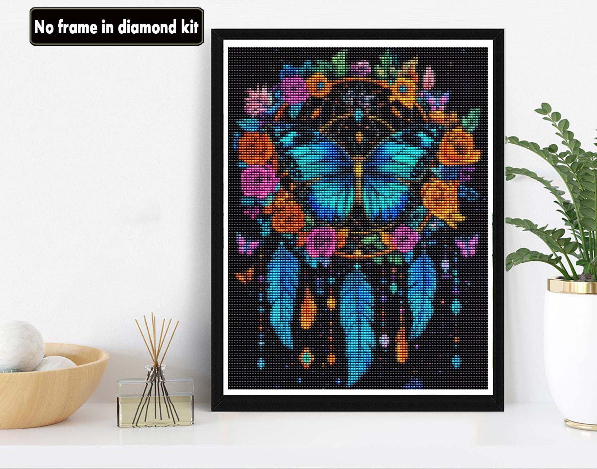 5D Diamond Painting Traumfänger - DIY Diamantbild Mit Schmetterling 30x40cm