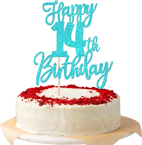 Miniatura 8 de 1 pieza de decoración para pastel de cumpleaños número 10 con purpurina y saludos a 10 años, selección de pastel de 10 años, fabulosa decoración de