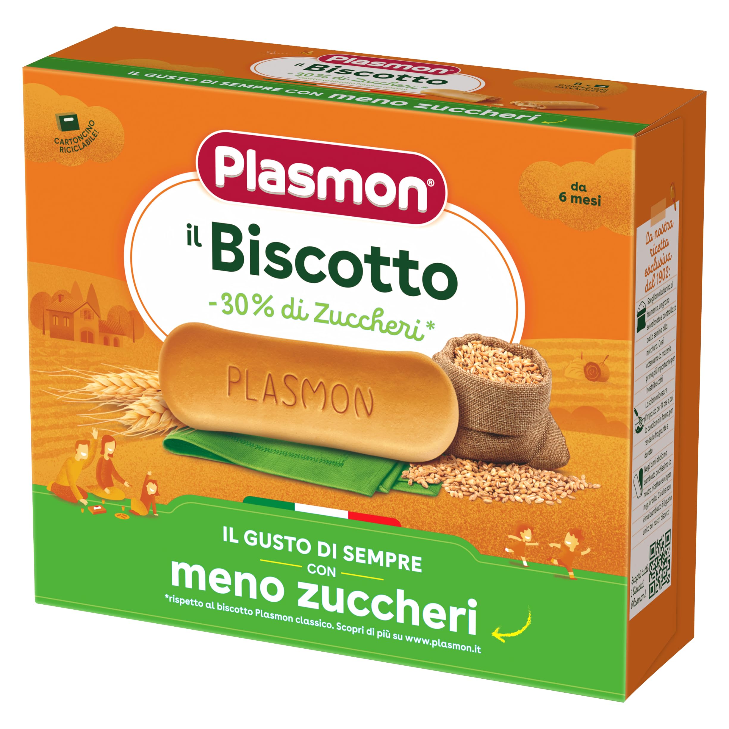 Plasmon Biscotto -30% Zuccheri 320g (6 confezioni)