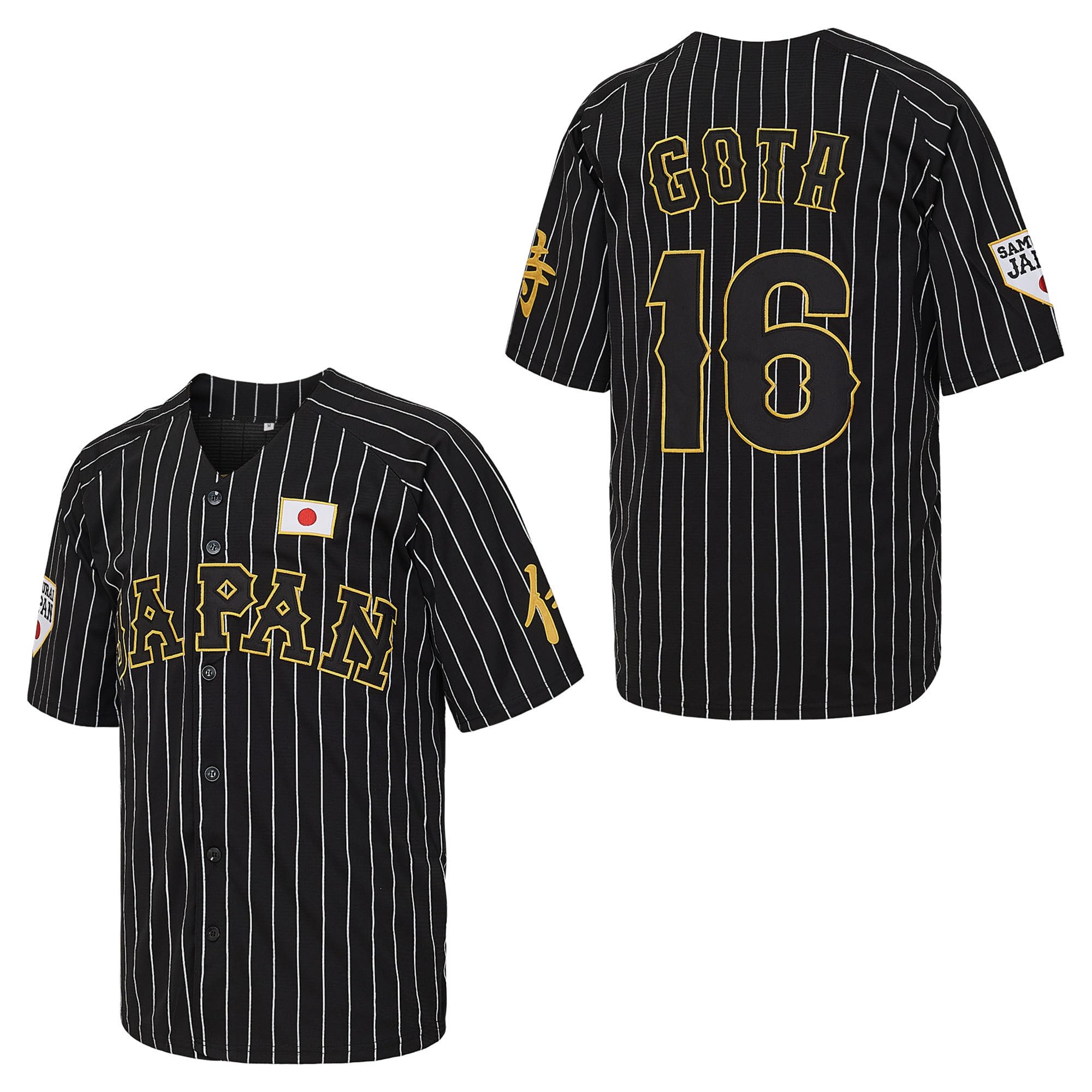 Men's Gota #16 Japan Legend Hip Hop Short Sleeves Baseball Jerseys Stitched