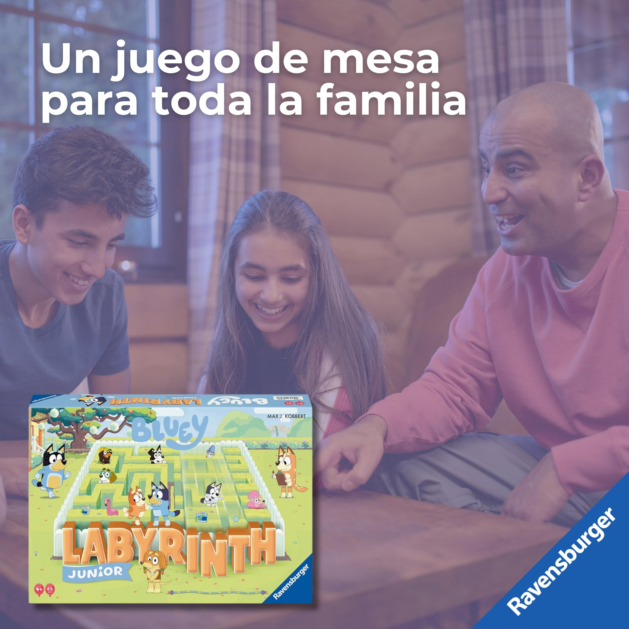 Ravensburger - Juego De Mesa 4 Años Labyrinth Junior Bluey | 2-4 Jugadores | Regalos Originales | Juegos De Mesa Niños 4 Años | para Toda La Familia