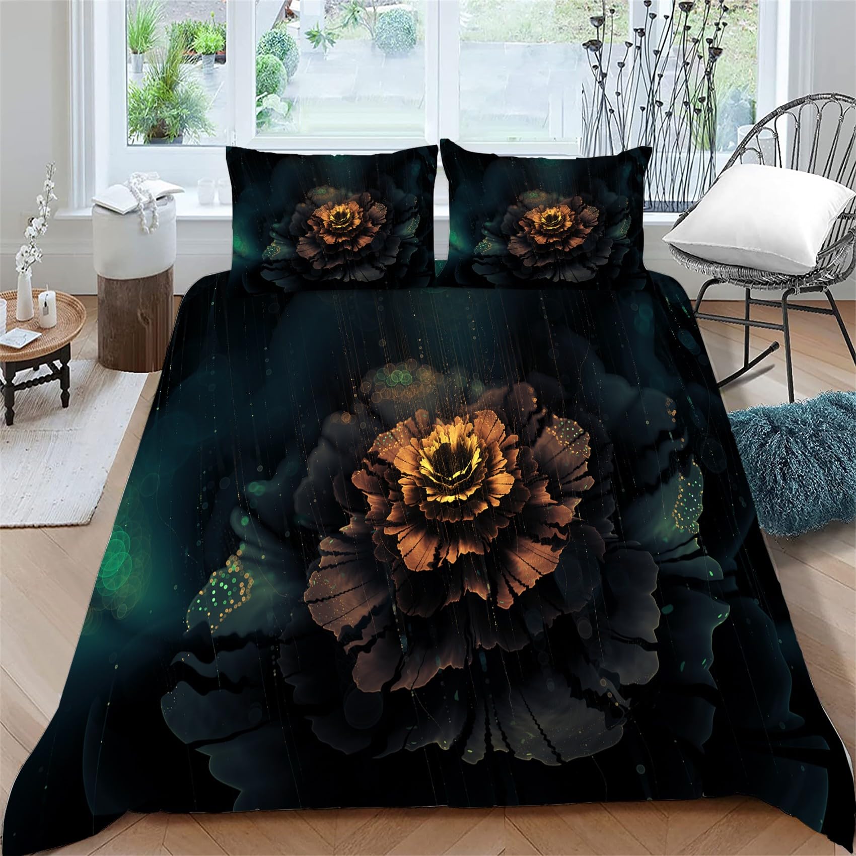 Housse de couette 220 x 240 en microfibre douce avec zip robuste