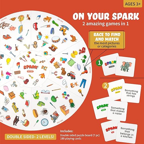 Miniatura 2 de Juego a juego de juegos de mesa preescolares para niños 2 en 1, juegos de coincidencias y categorías, materiales de terapia del habla, juegos