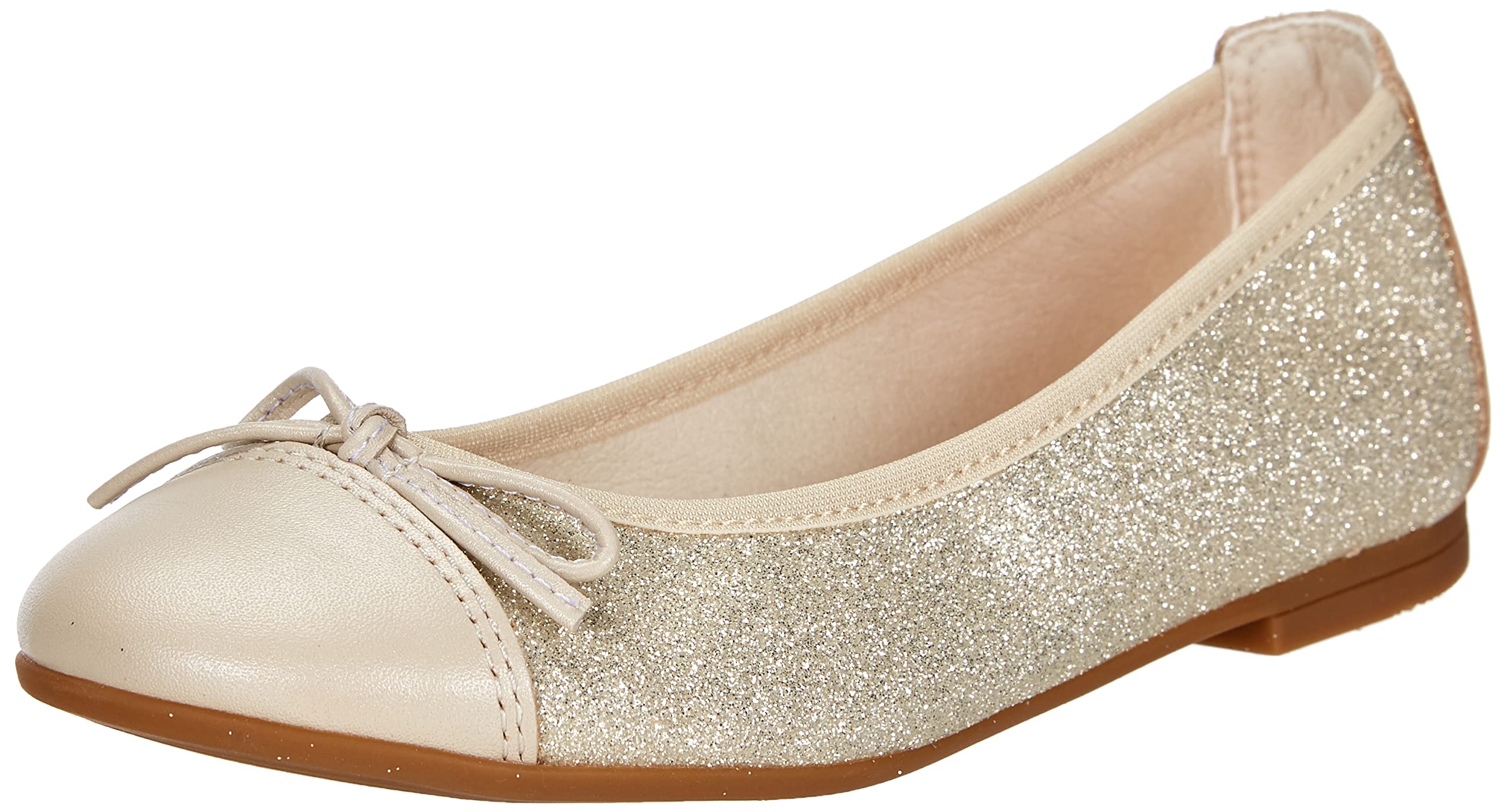 Pablosky Girls' 864738 Ballet Flats, Beige, 6 UK