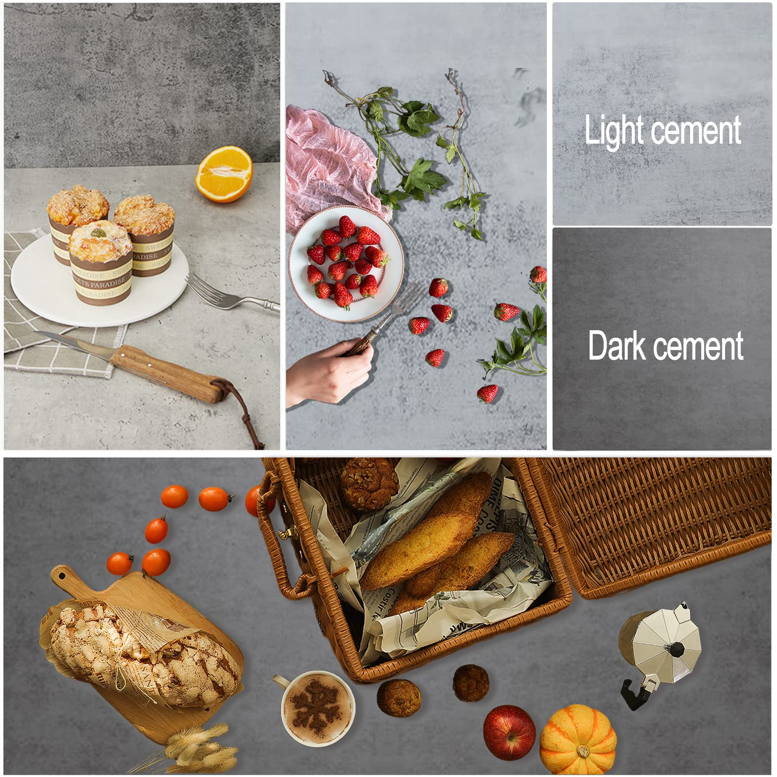 Amazon | 6ピース 12パターン 両面3D製品写真背景ボード 16x16