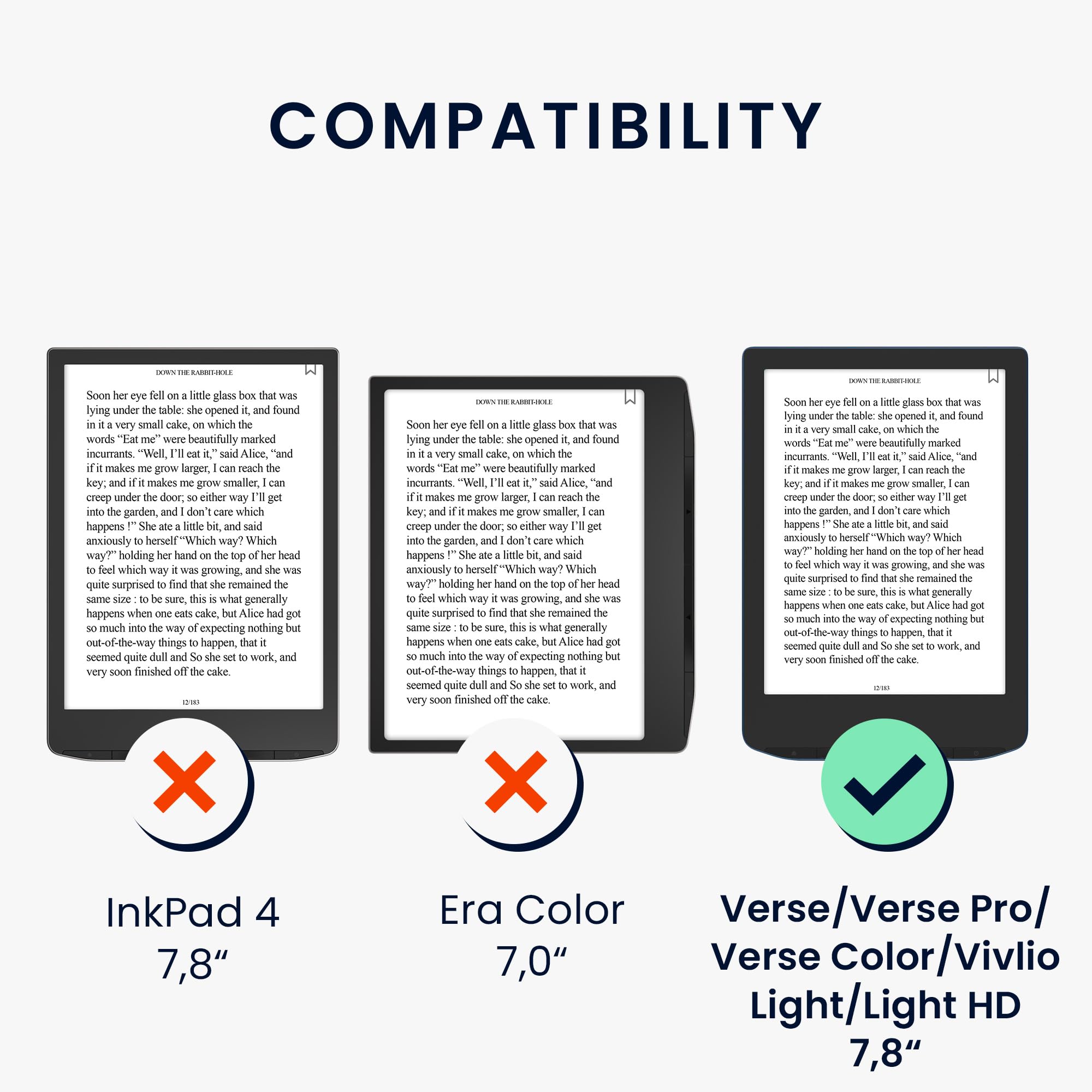 kwmobile Etui ochronne kompatybilne z Pocketbook Verse/Verse Lite/Verse Pro/Color/Vivlio Light/Light HD - etui z ekoskóry - klapka na czytnik e-booków - lawendowy