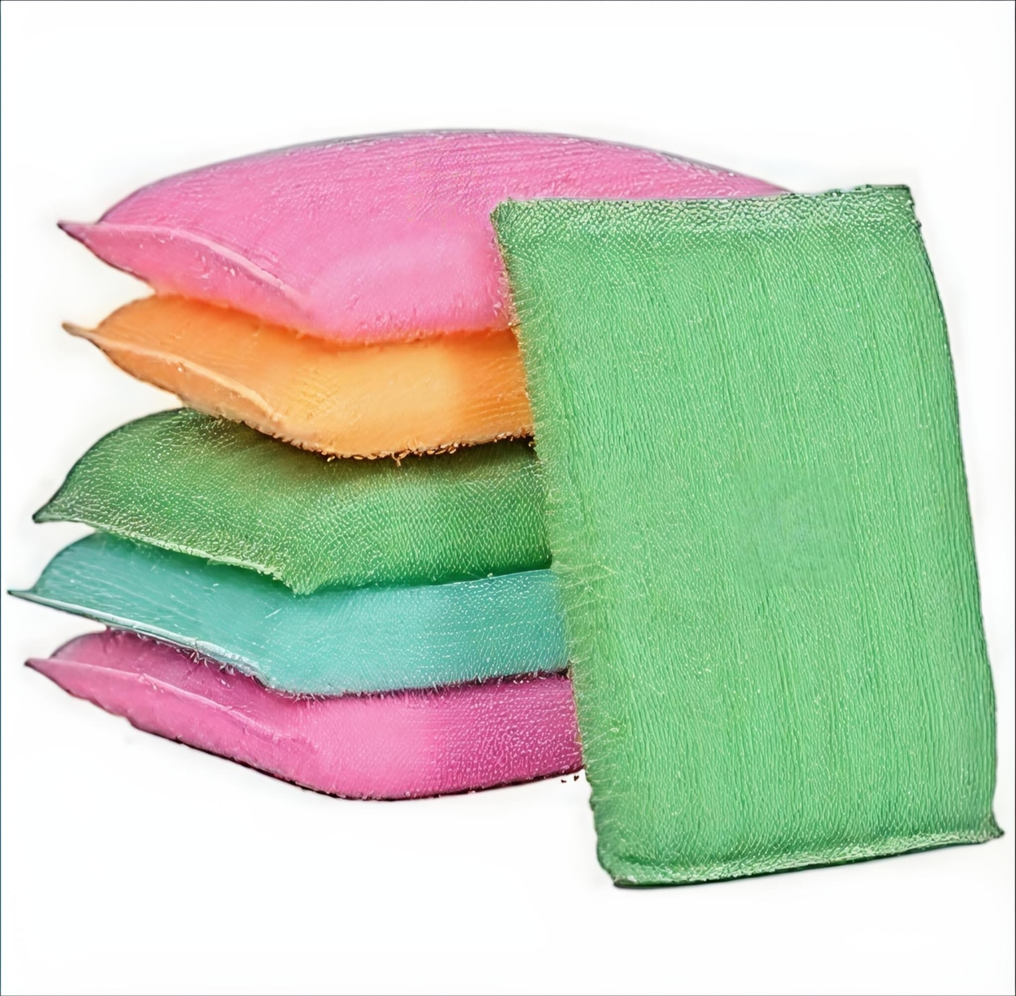 Jai PET Non-Scratch Multi Colour Kitchen Utensil Scrubber Pad, Multi-Use & Foam Pad Sponge Scourer for Dish, Utensils All Type Washing, Heavy Duty Standard (14mm Thick) Set of (6)-image-43