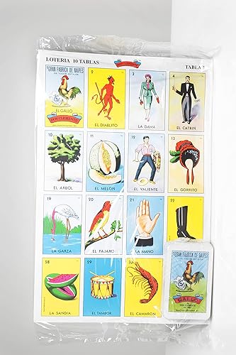 Miniatura 3 de Juego de lotería mexicana Don Clemente, mazo de cartas, divertido y educativo, 10 tableros grandes
