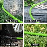 Heavy Duty Garden Hose 5/8 Inch x 200ft - Kink Resistant Lightweight Hybrid Hose, Leak Proof Rustproof Water Hose for Outdoor Watering