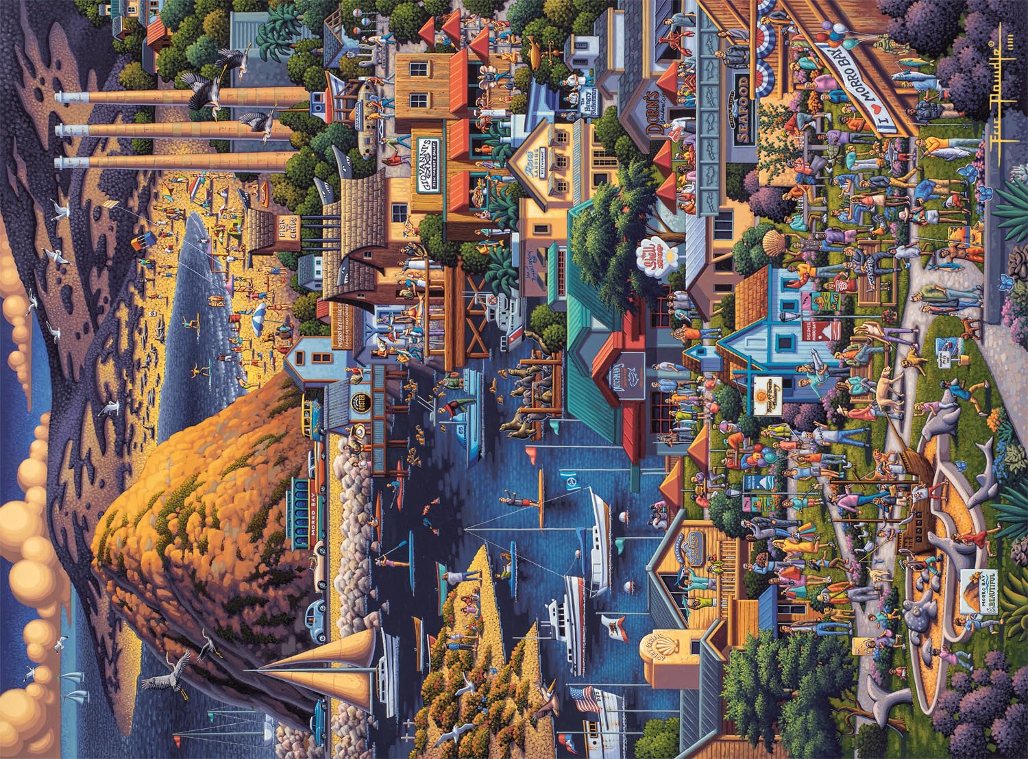 Buffalo GamesEric Dowdle - Morro Bay - 1000 Piece Jigsaw Puzzle for Adults Challenging Puzzle Perfect for Game Nights - Finished Puzzle Size is 26.75 x 19.75