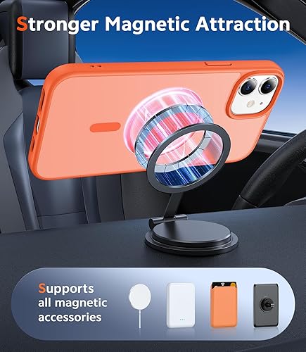 Miniatura 563 de Fntcase Funda para iPhone 15 Plus y 14 Plus de 6.7 pulgadas, magnética, a prueba de golpes de grado militar, antiamarilleo, delgada, protectora