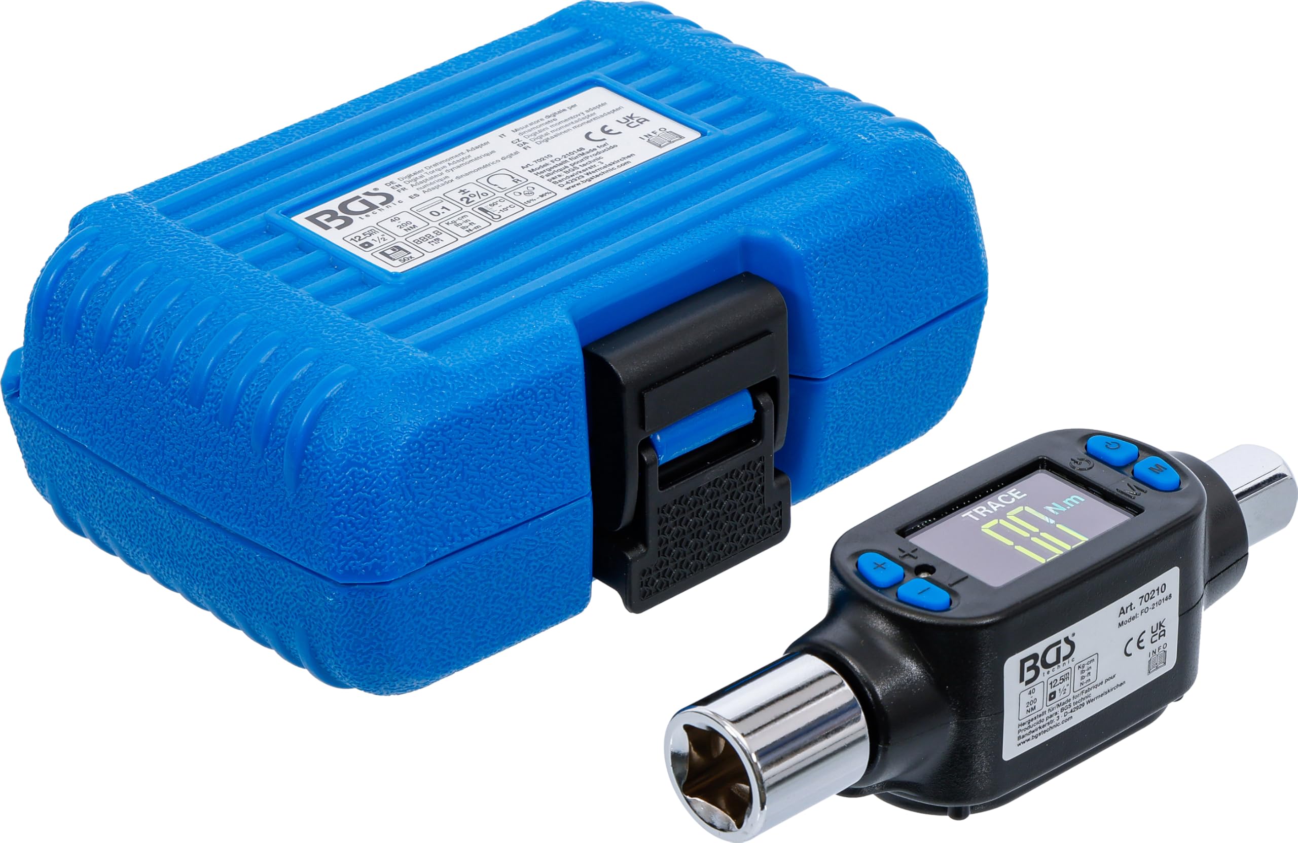BGS 70210 | Misuratore digitale per dinamometro | 12,5 mm (1/2") | 40 - 200 Nm