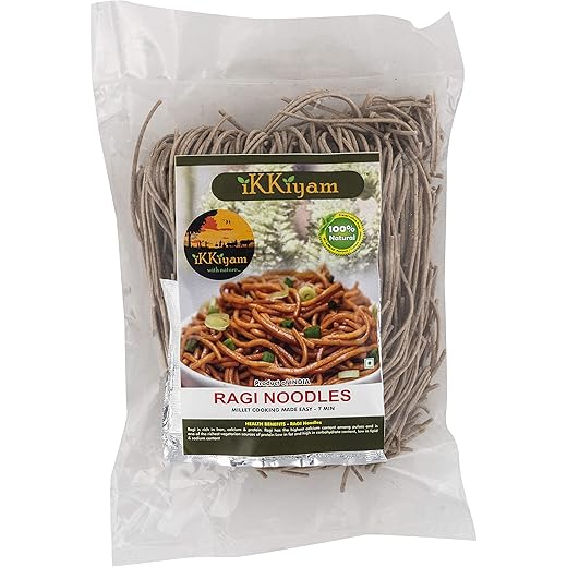 Ikkiyam Ragi Noodles - Nutrient-Rich 200g