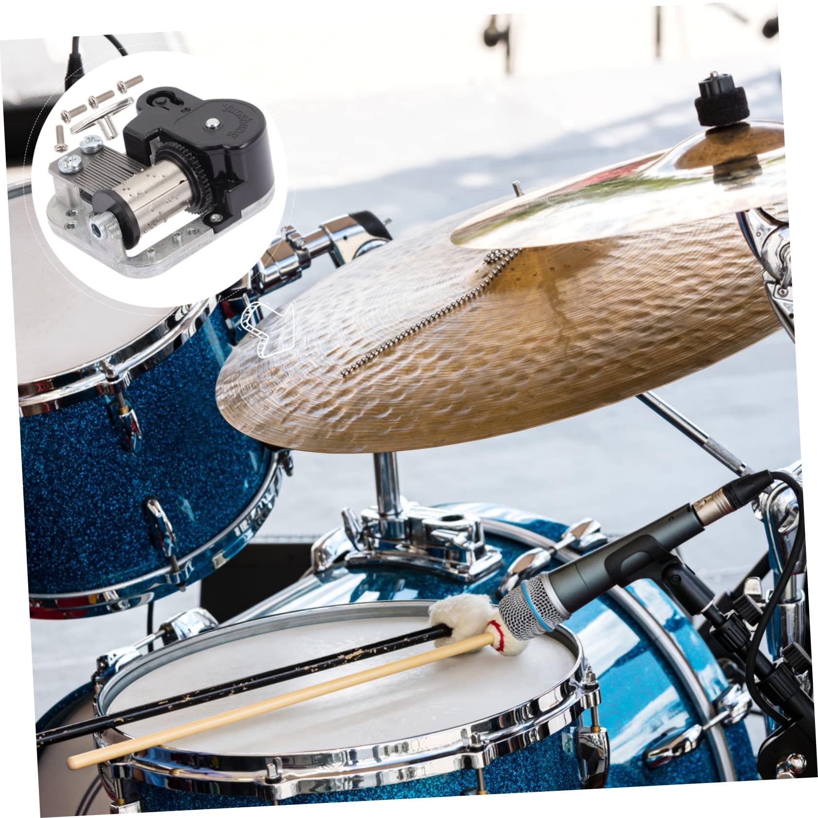 Kisangel Alloy Brass Drum Accessory: Replace Broken Cymbals Enhance Drum Skills Jazz Percussion Part