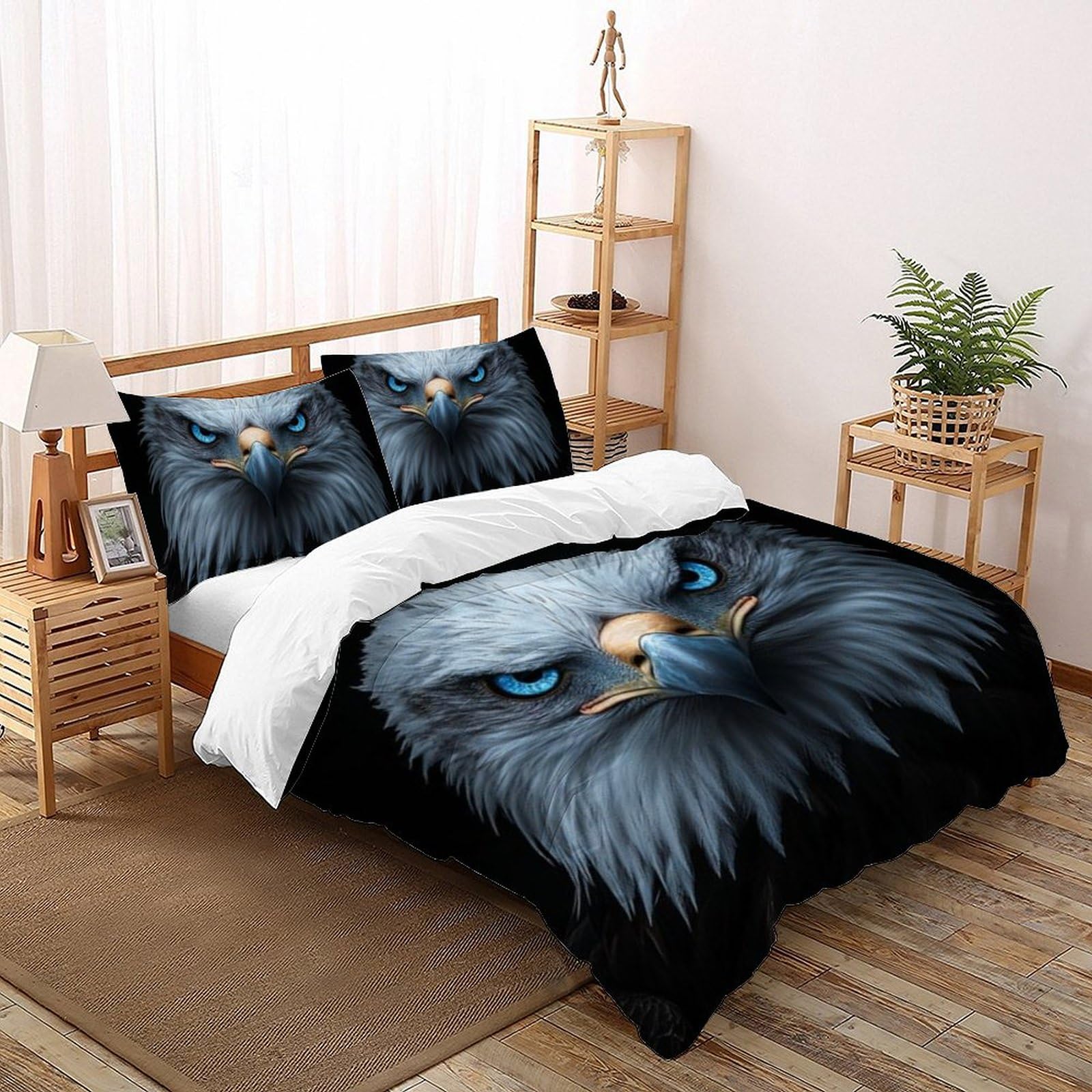 Housse de couette double microfibres Le Faucon Literie pour garçon 200x200