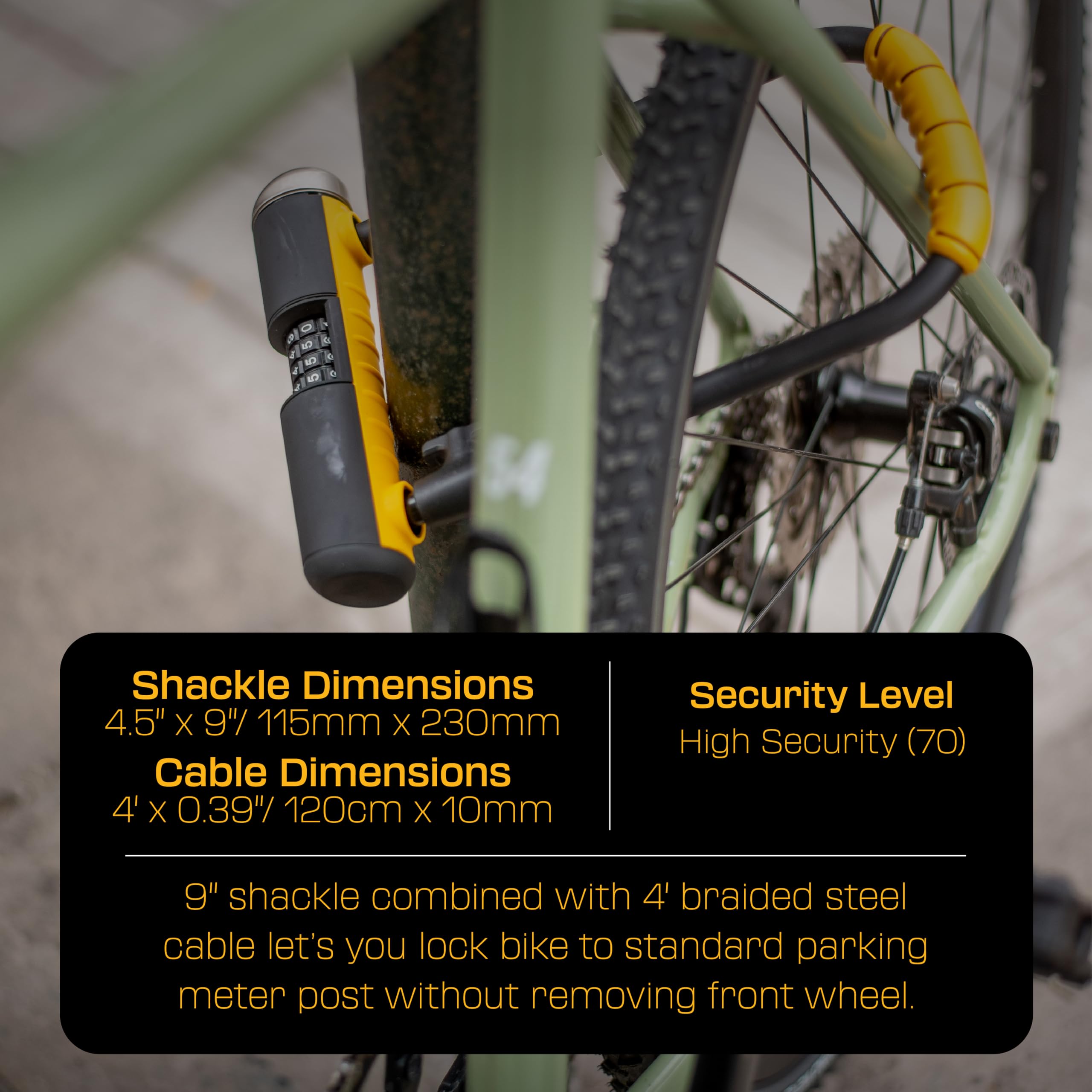 Amazon.com : ONGUARD Bulldog Combination U-Lock Cable Combo, Black