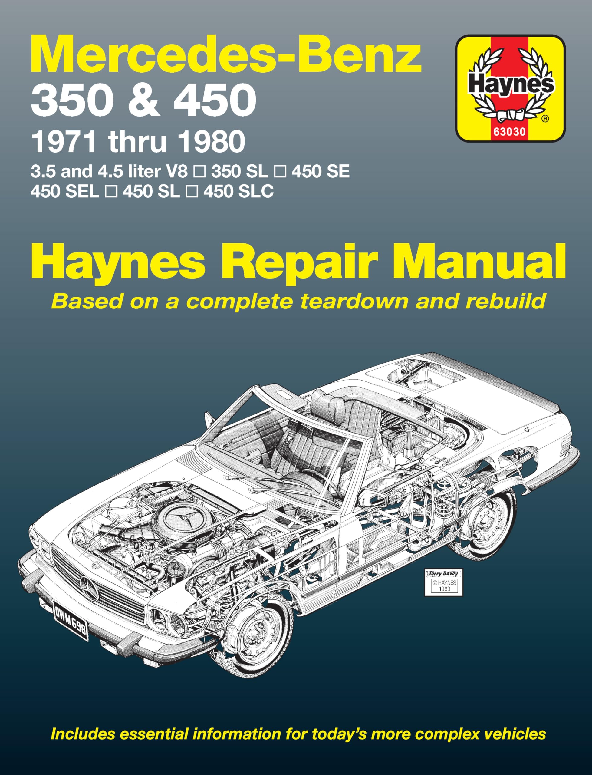Mercedes-Benz 350 & 450 covering 350 SL Roadster, 450 SL/SLC Coupe & Roadster,