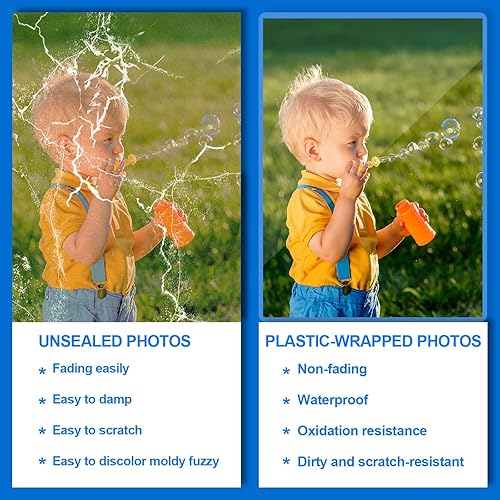 Miniatura 3 de HERKKA Paquete de 200 hojas de laminación, capacidad para hojas de 11 x 17 pulgadas, bolsas de laminación térmica transparentes de 3 mil, papel de