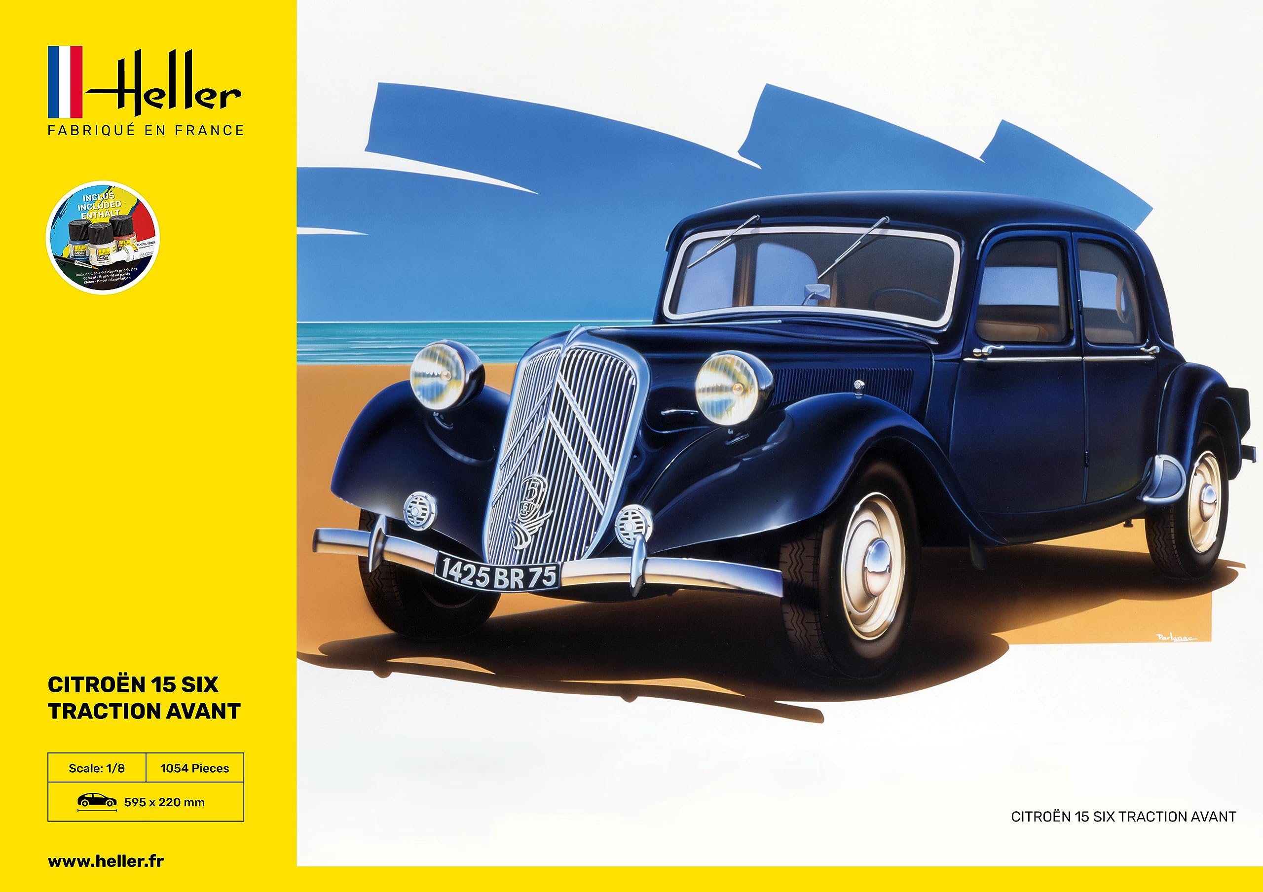 Heller - Maquette - Voiture - Starter Kit - Citroen DS 19