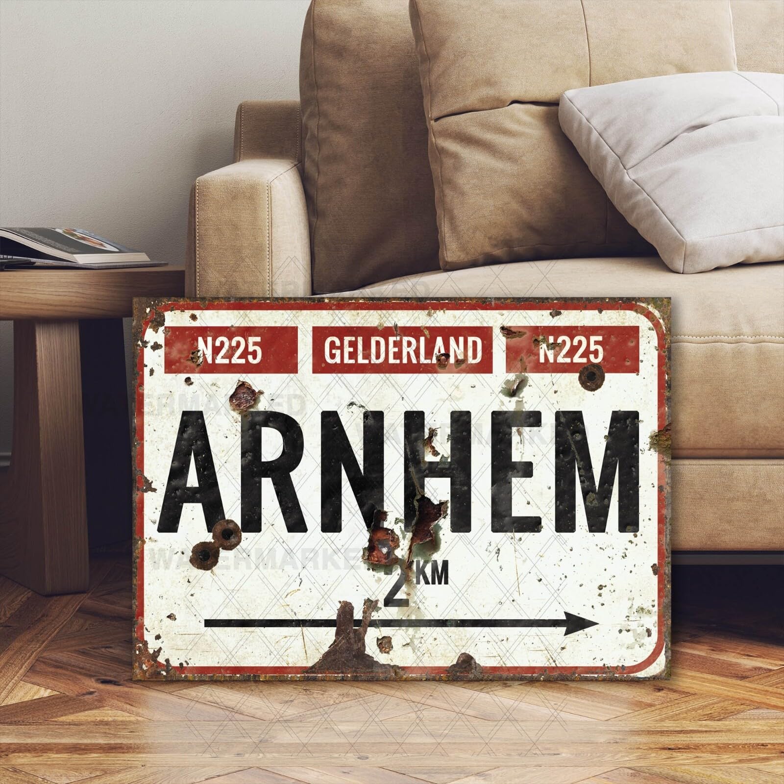 Vintage Style Ww2 Arnhem British Paratrooper War Sign Vintage Metal Sign Plaque Poster 8X12 Inches