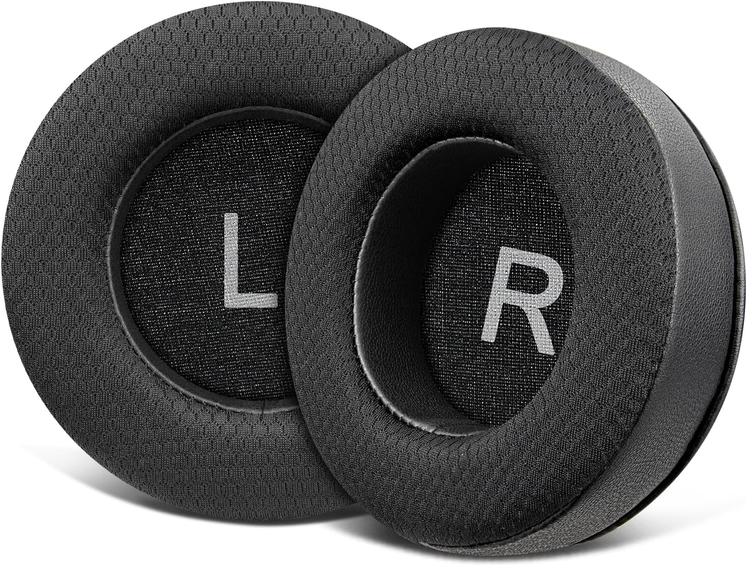 Mesh Fabric Earpads Replacement for AKG Pro Audio K52 K72 K92 M220 K240 K241 K242 K271 K272 K340 K550 K551 K553 S MKII MK2. Ear Pads Cushions with Noise Isolation Foam, Added Thickness