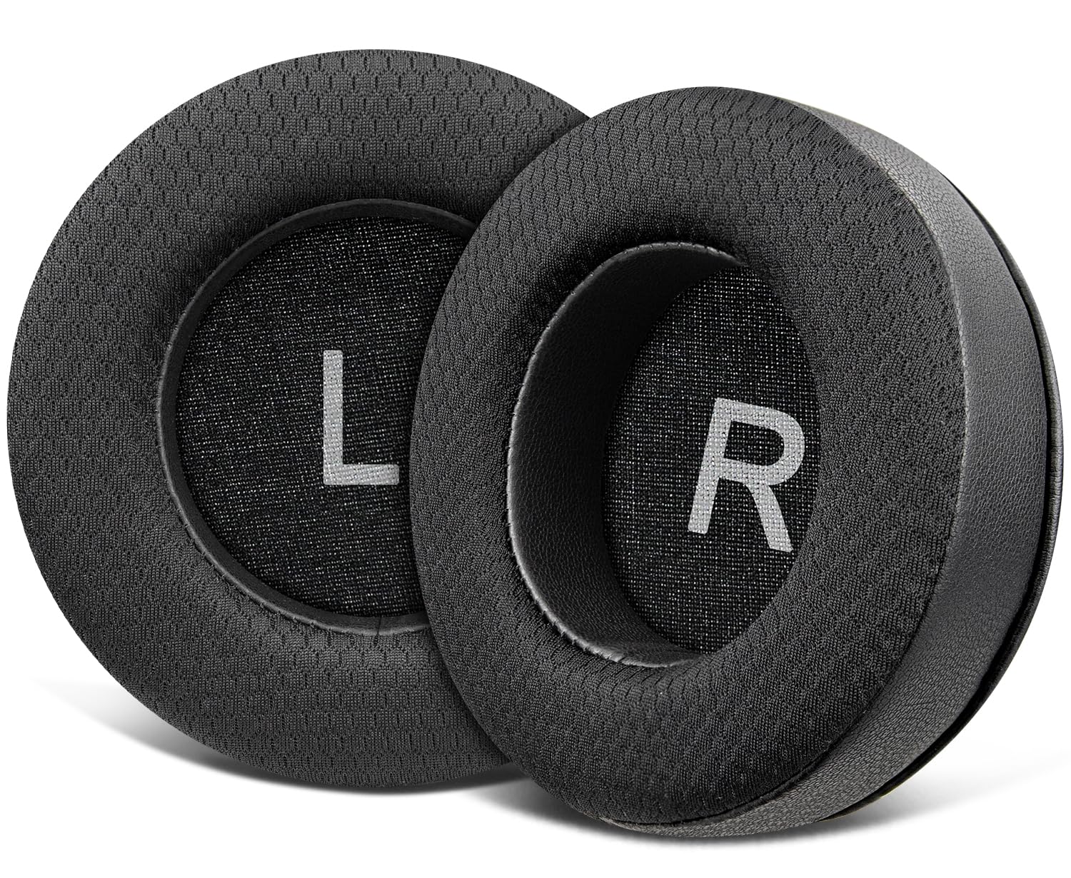 Mesh Fabric Earpads Replacement for AKG Pro Audio K52 K72 K92 M220 K240 K241 K242 K271 K272 K340 K550 K551 K553 S MKII MK2. Ear Pads Cushions with Noise Isolation Foam, Added Thickness