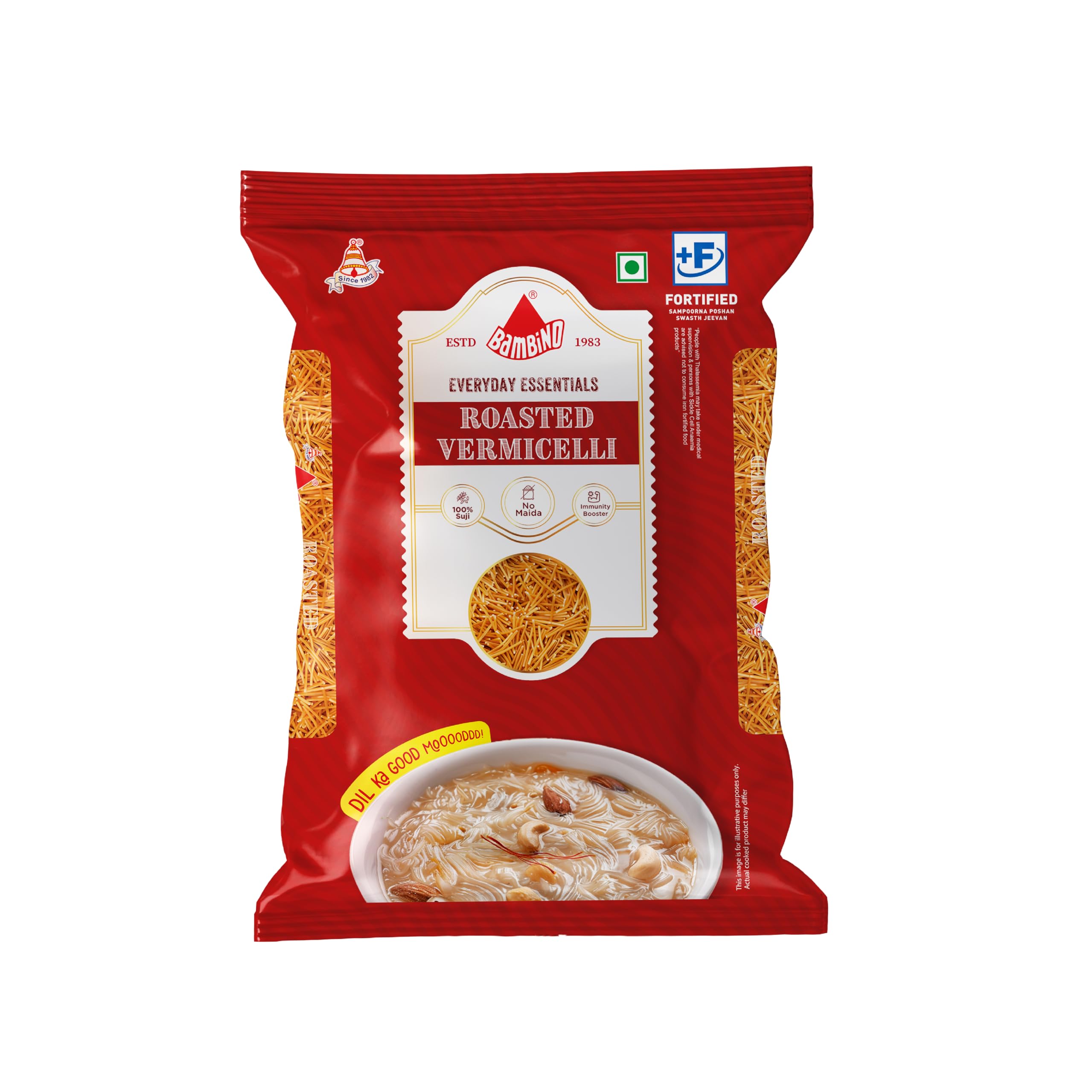 Bambino Vegetarian Vermicelli, Roasted, 850 grams/ 900 grams pouch (Weight May Vary)