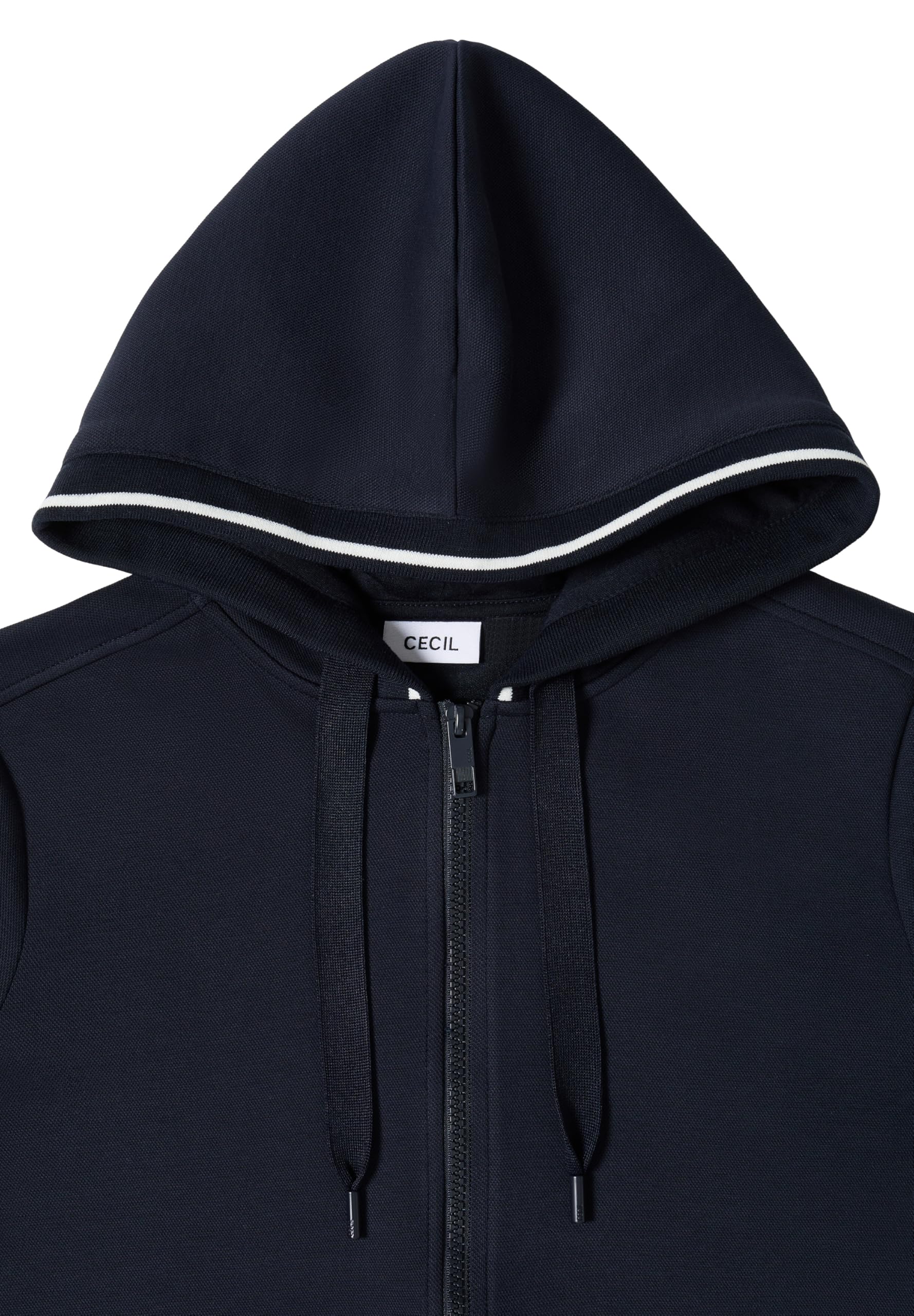 Cecil Kurzarm Sweatjacke mit Kapuze