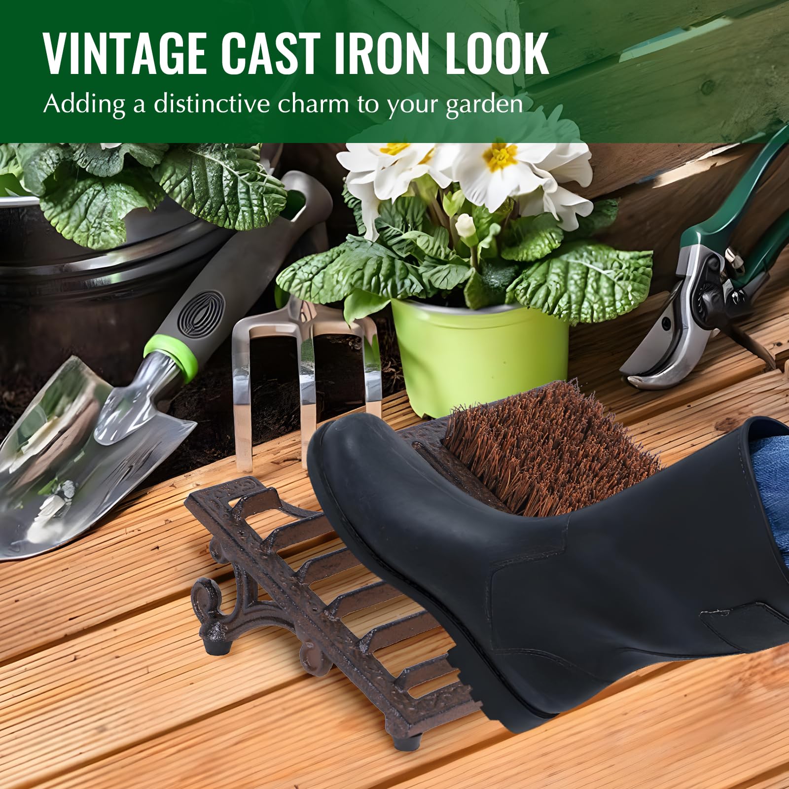 Amazon.com: Boot Brush Scraper Outdoor, Cast Iron, Heavy Duty