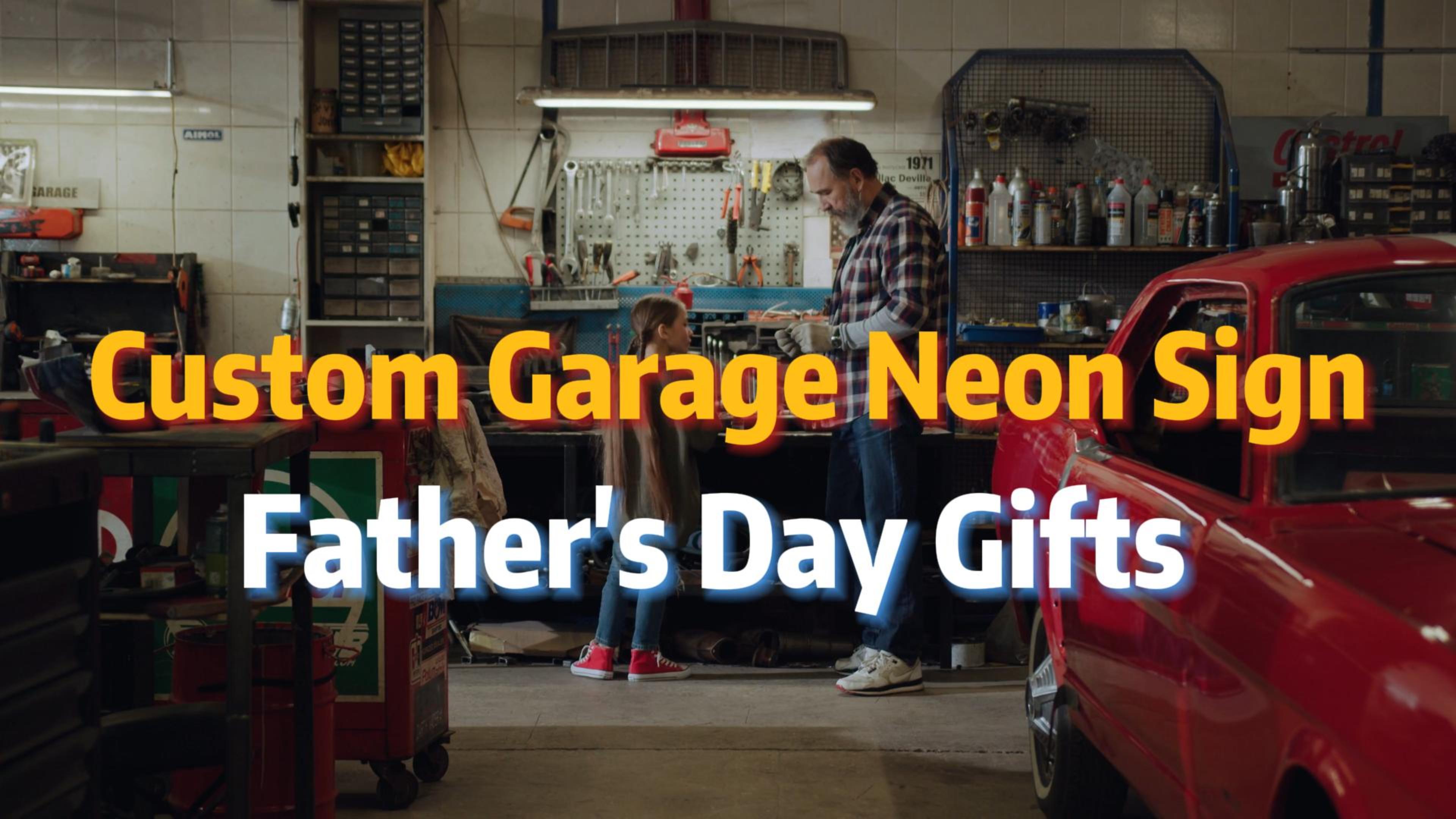 Custom Garage Neon Sign - Personalized LED Wall Decor For Man Cave & Workshop