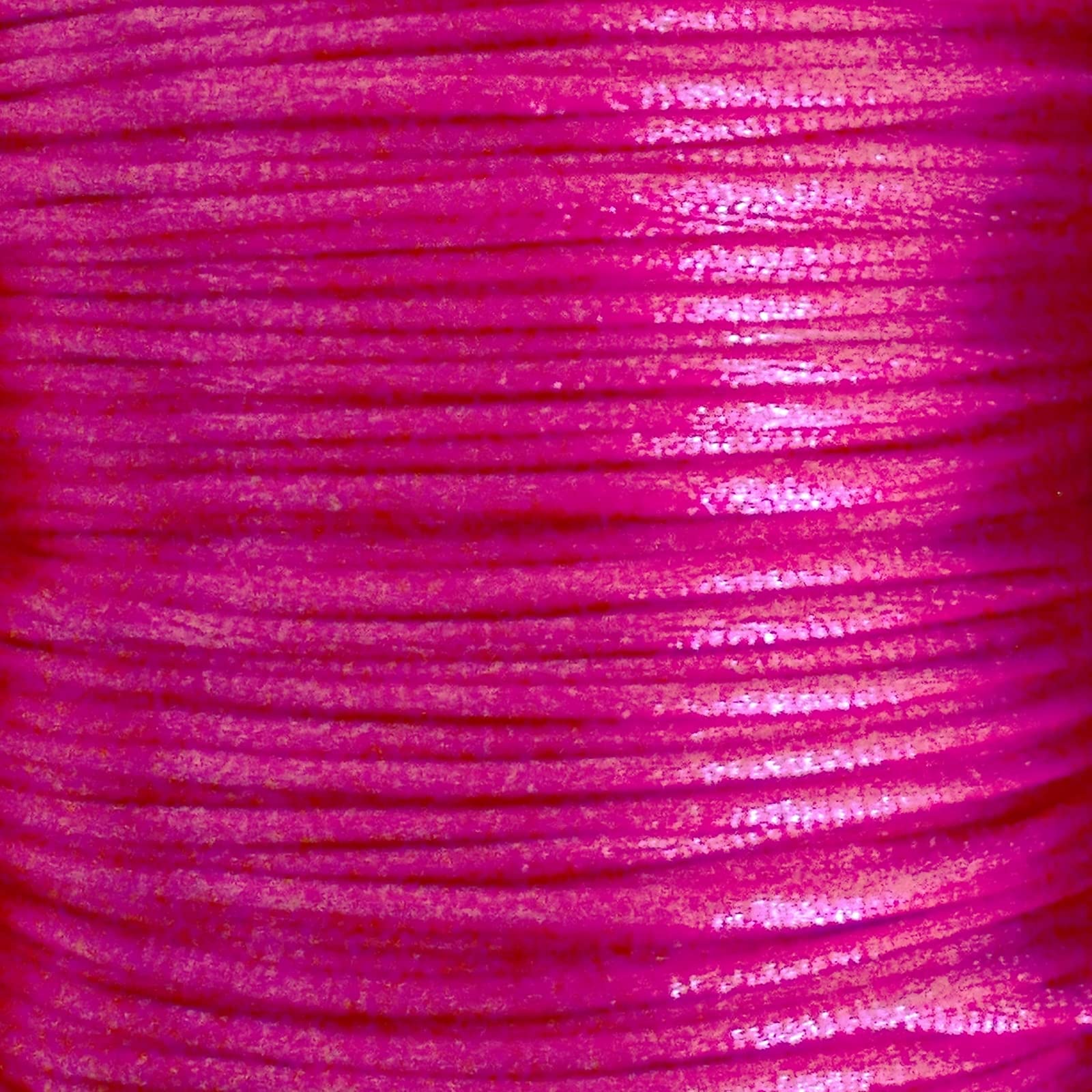 Satin Cord Woven 1mm, 50 meters Jewellery Making Craft Bracelet Necklace Sewing (Fuchsia Pink)