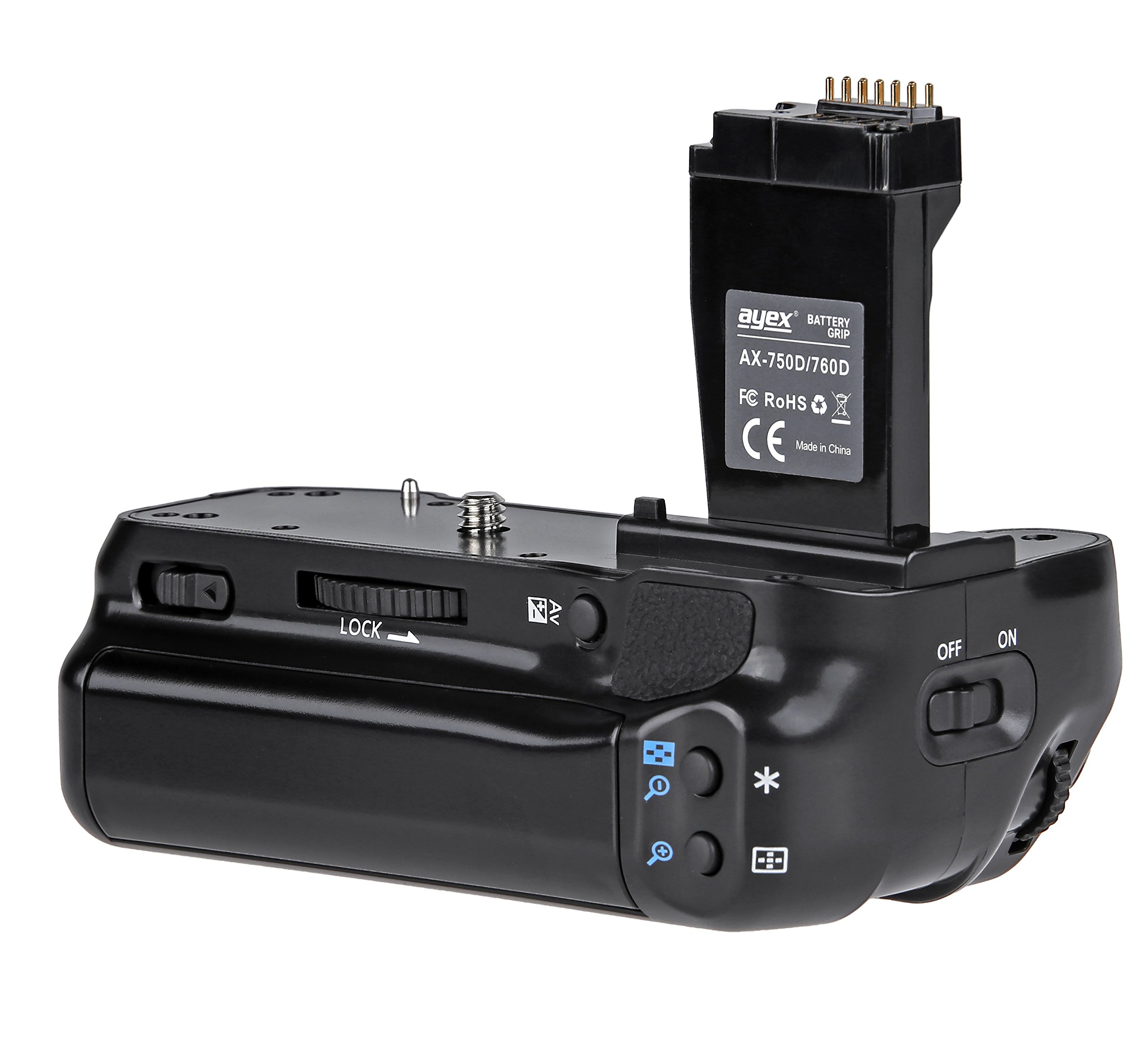Batteriegriff für Canon EOS 760D 750D IX8 T6S T6I Ersatz für BG-E18
