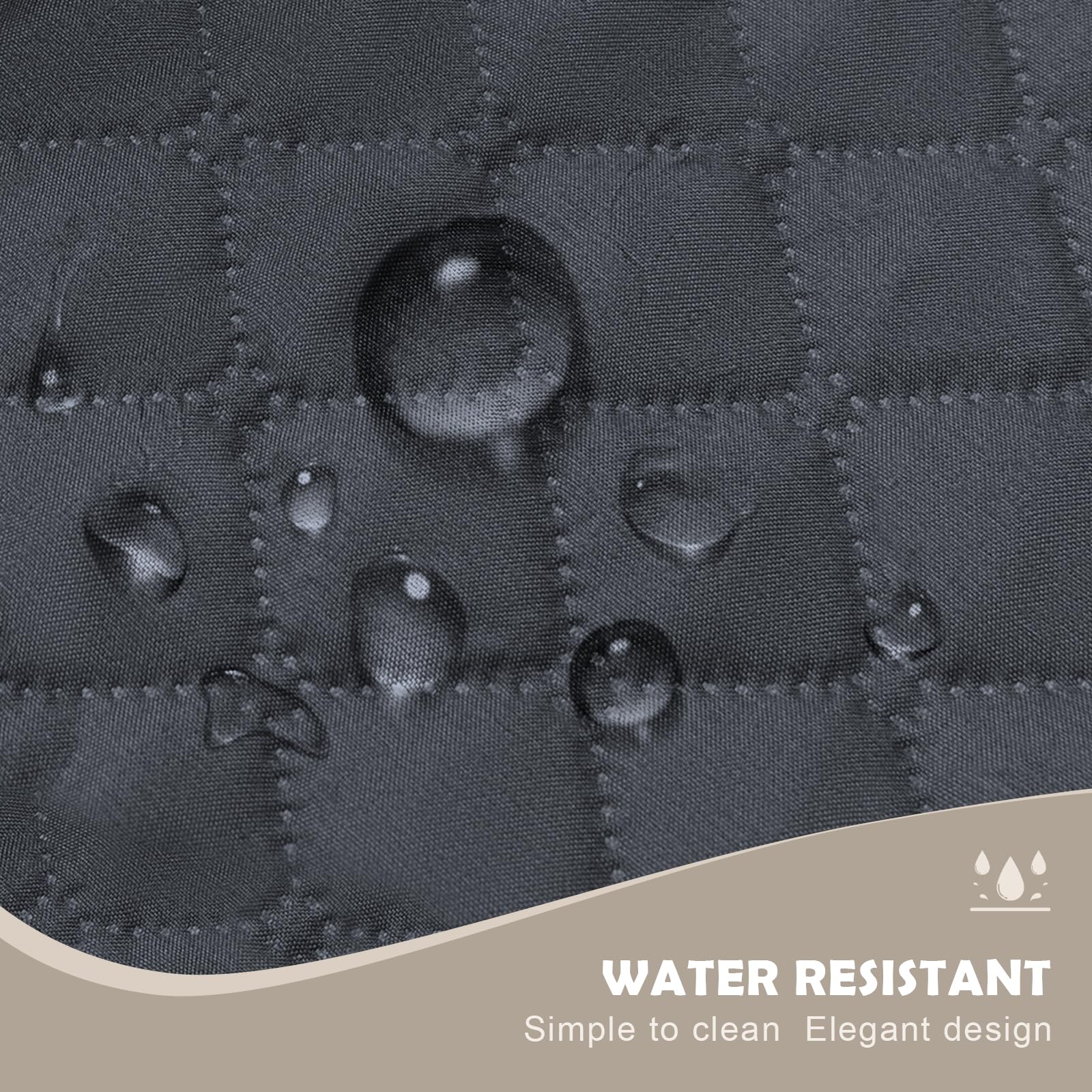 Lydevo Copridivano Impermeabile Copridivano 2 Posti con Braccioli per Animali Salvadivano Antigraffio Copridivano Trapuntato per Gatto Cani,Grigio scuro