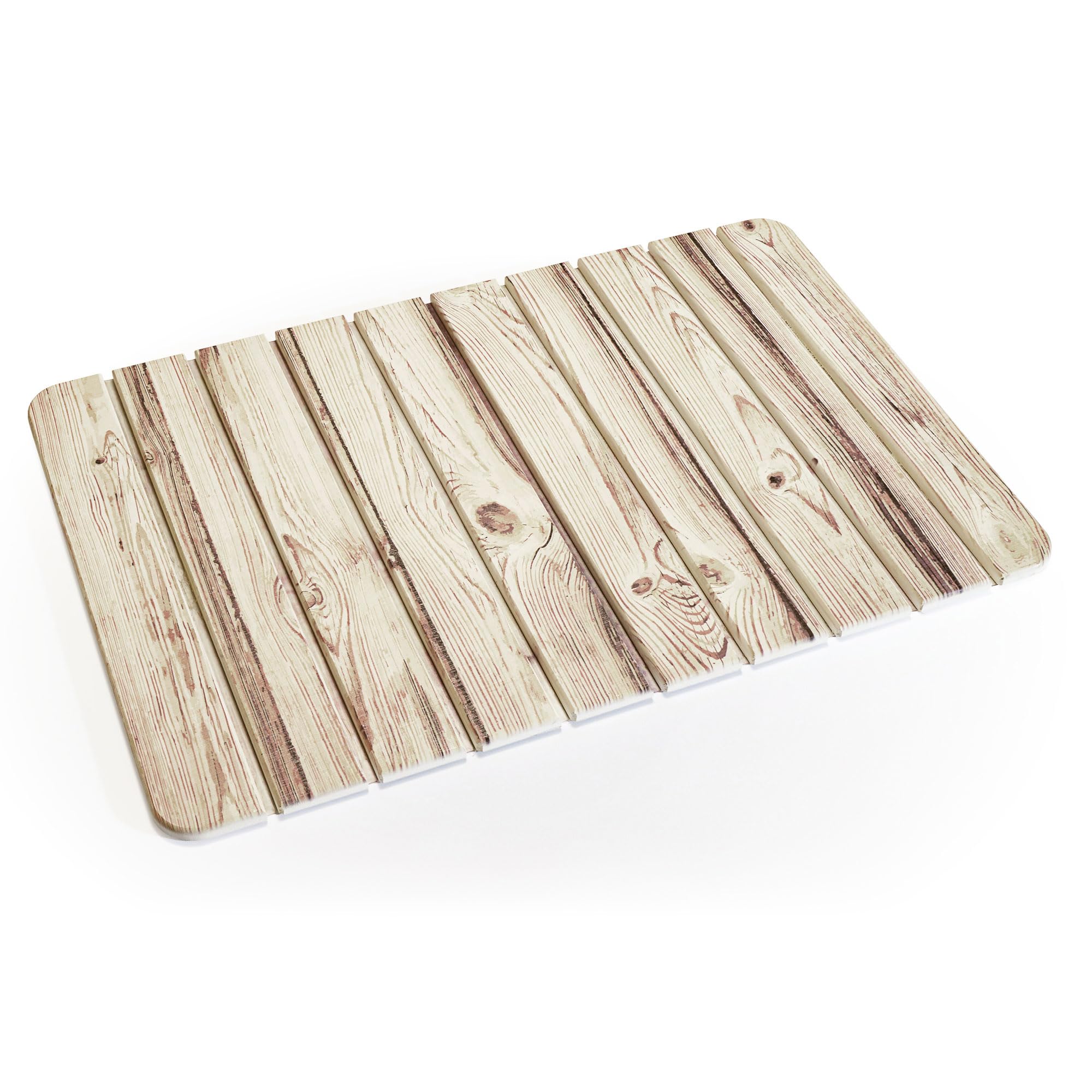 EUROtops Alfombra de baño de diatomeas – 60 x 39 cm (efecto madera)